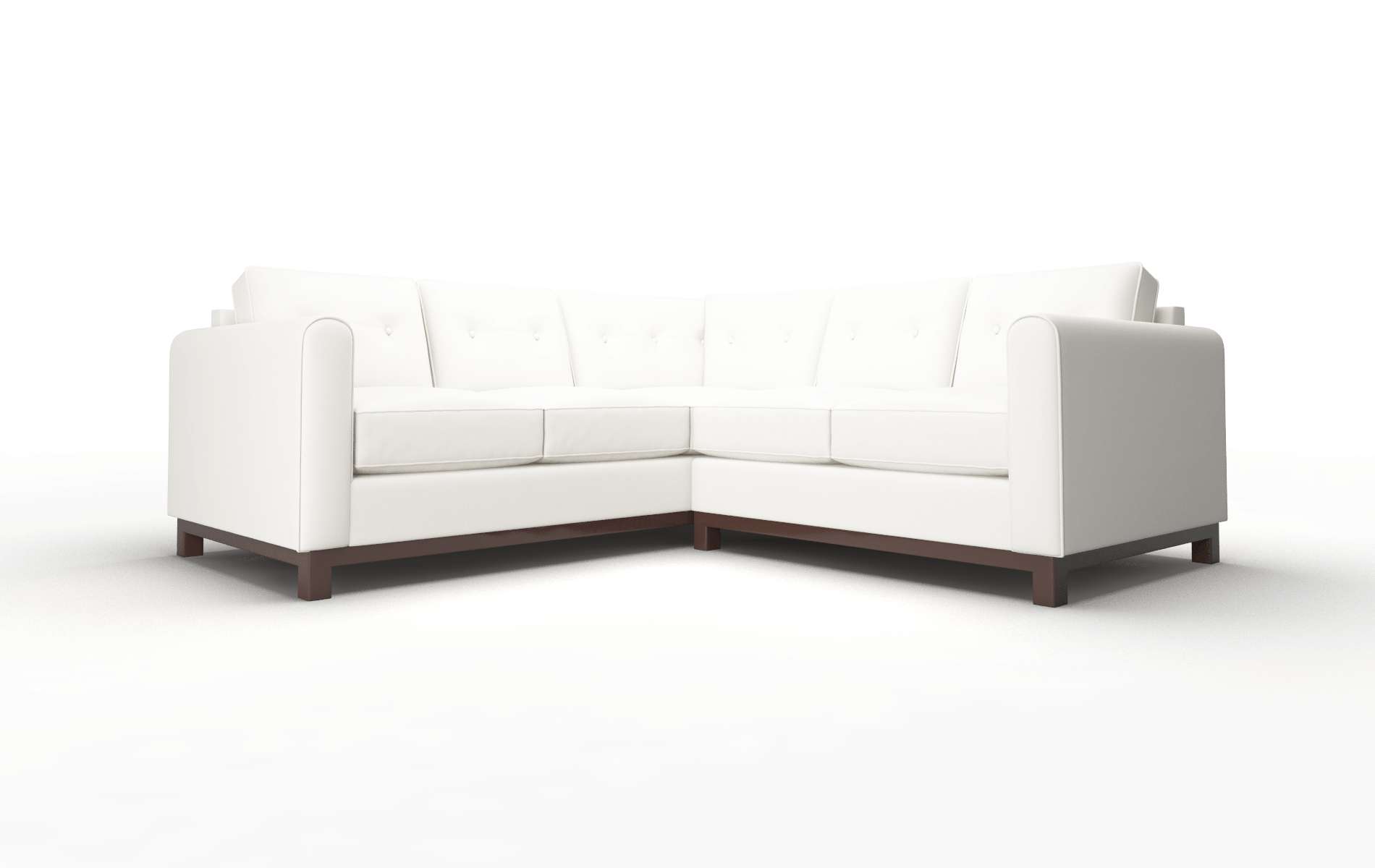 Rio Keylargo Oatmeal Sectional espresso legs 1