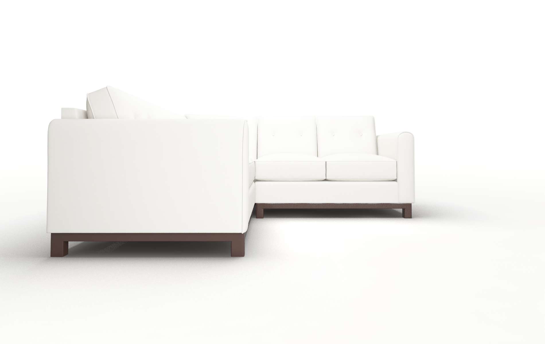 Rio Keylargo Oatmeal Sectional espresso legs 2