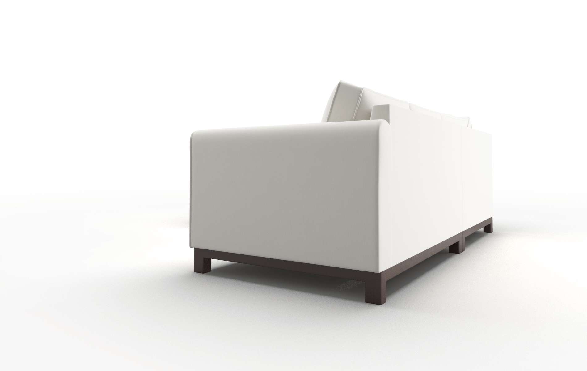 Rio Keylargo Oatmeal Sectional espresso legs 4