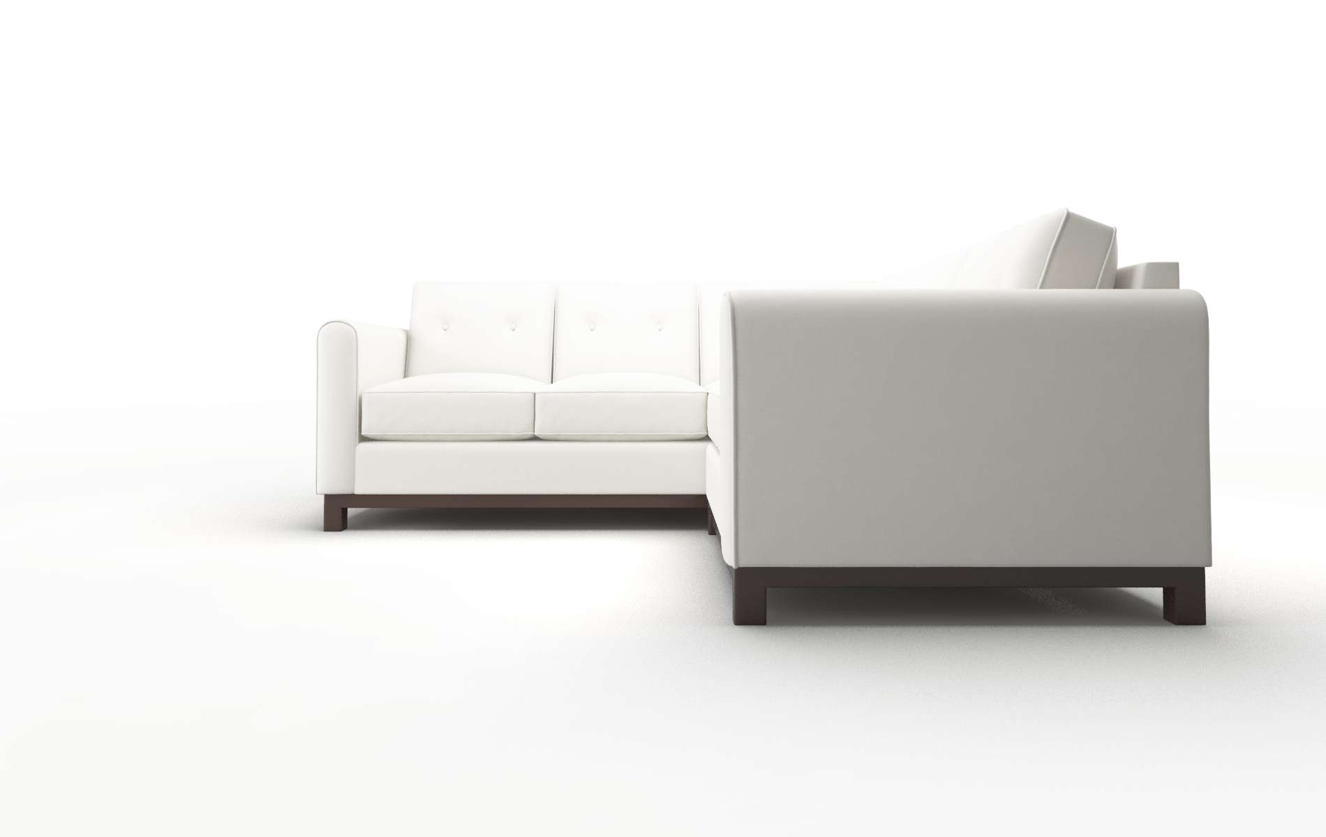 Rio Keylargo Oatmeal Sectional espresso legs 5