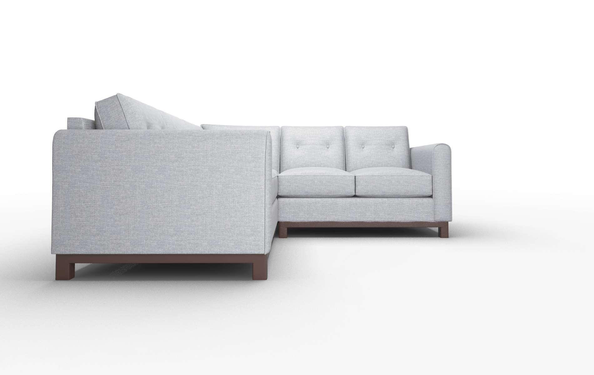 Rio Lana Ash Sectional espresso legs 2