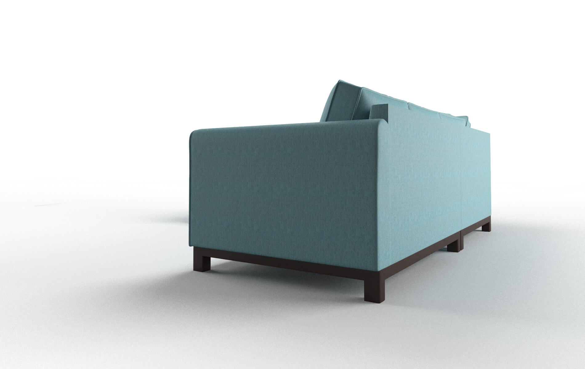 Rio Lana Peacock Sectional espresso legs 4