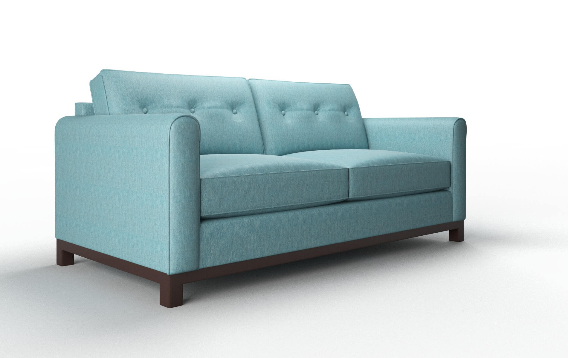 Rio Lana Peacock Sofa espresso legs 2