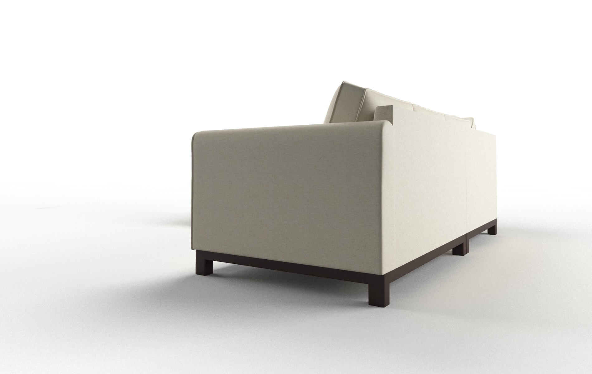 Rio Lana Sand Sectional espresso legs 4