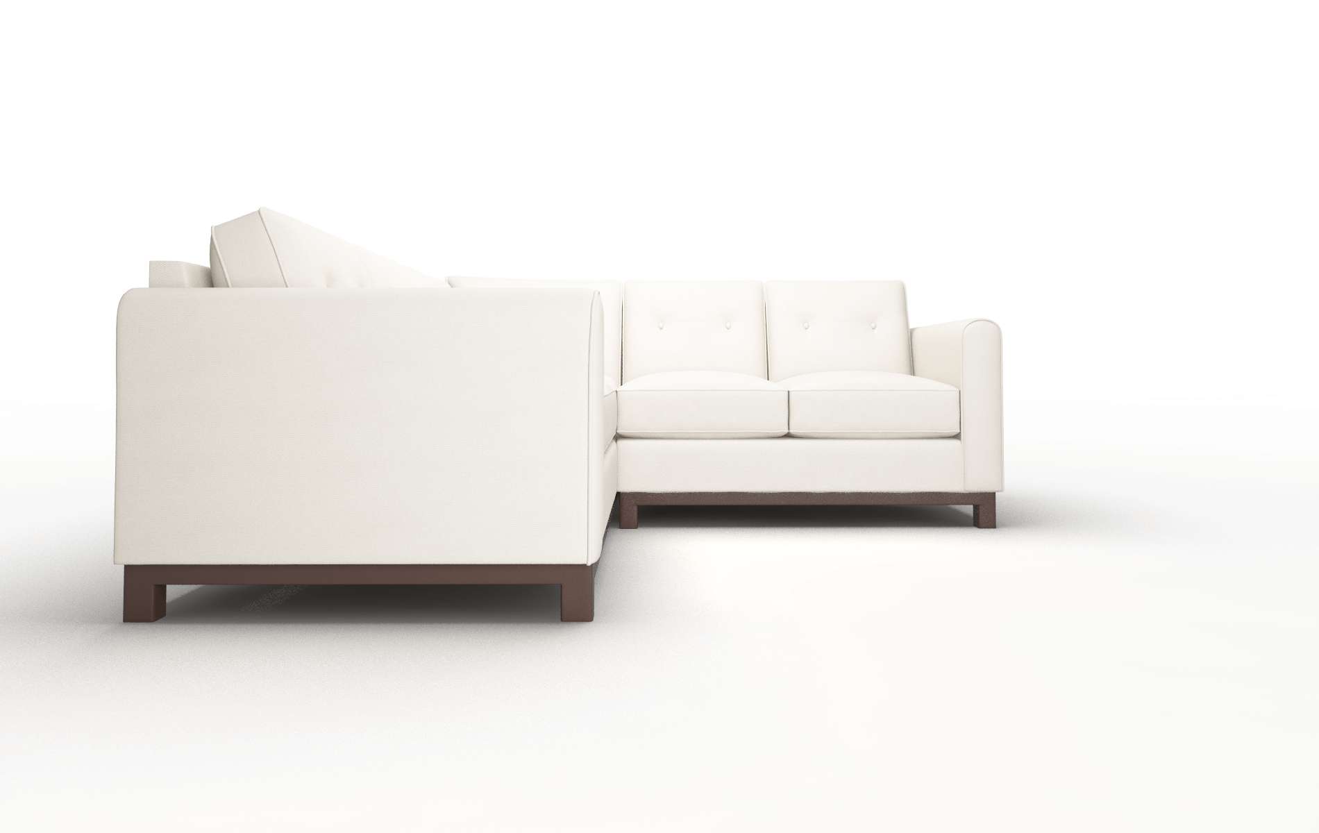 Rio Malibu Linen Sectional espresso legs 2