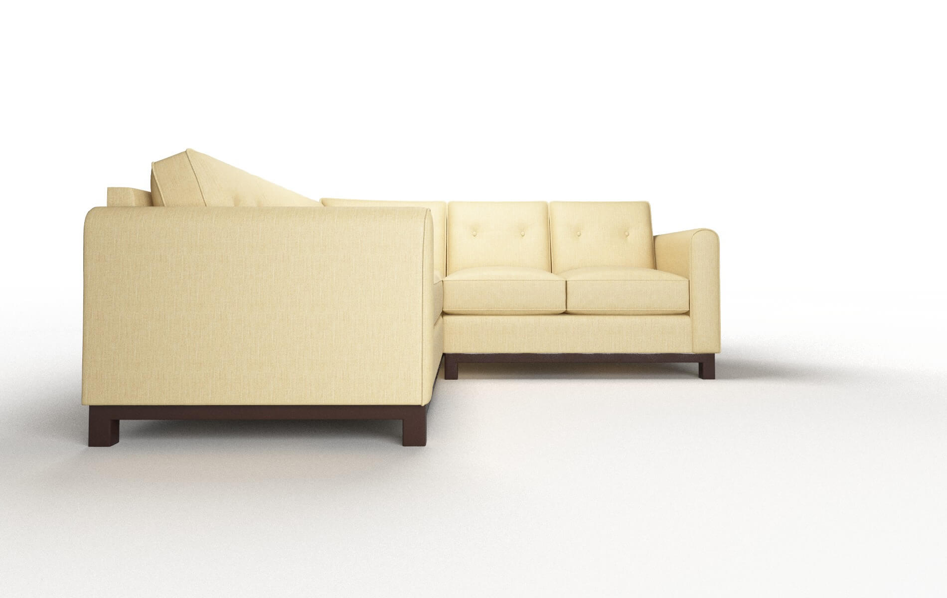 Rio Malibu Maize Sectional espresso legs 2