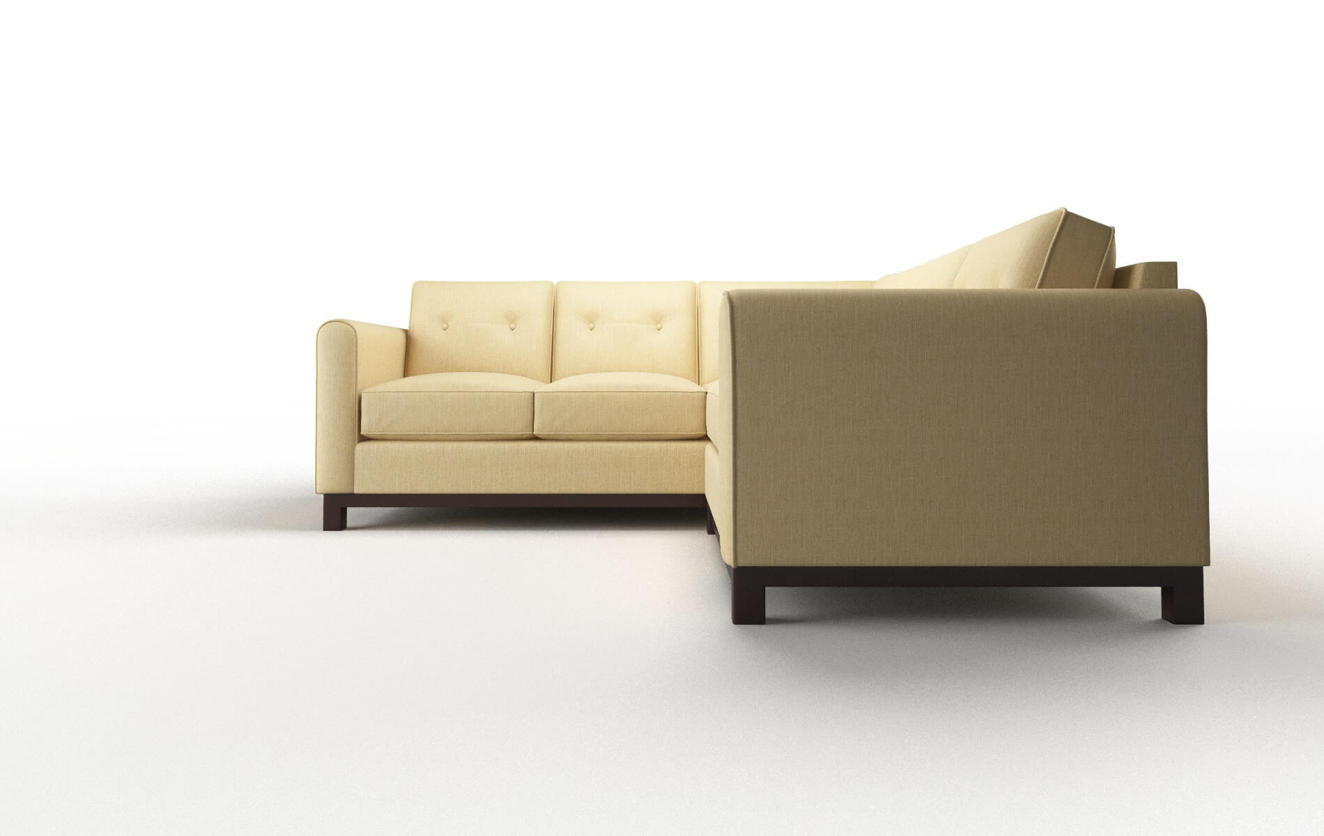 Rio Malibu Maize Sectional espresso legs 5