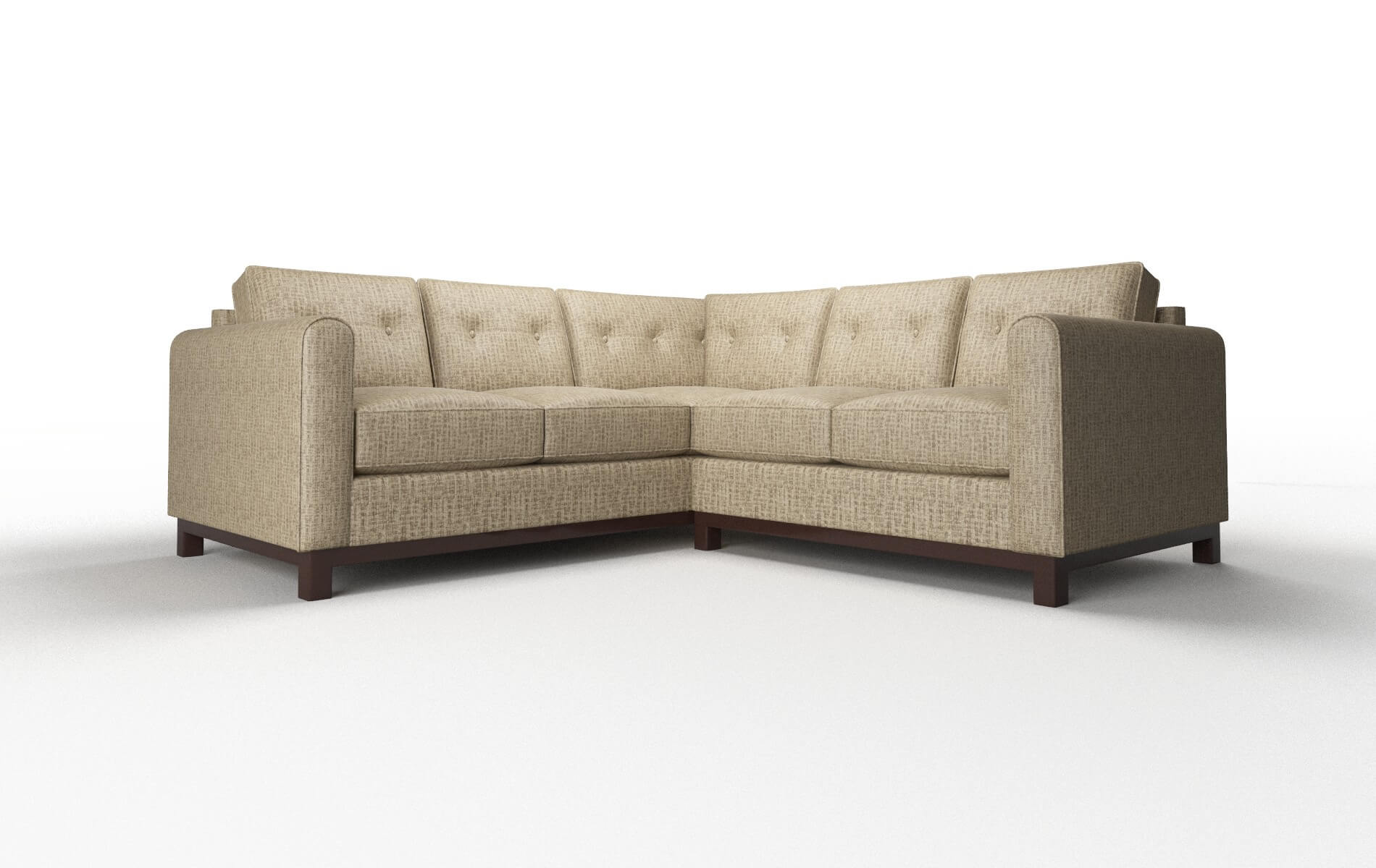 Rio Marcy camel Sectional Espresso Legs  1