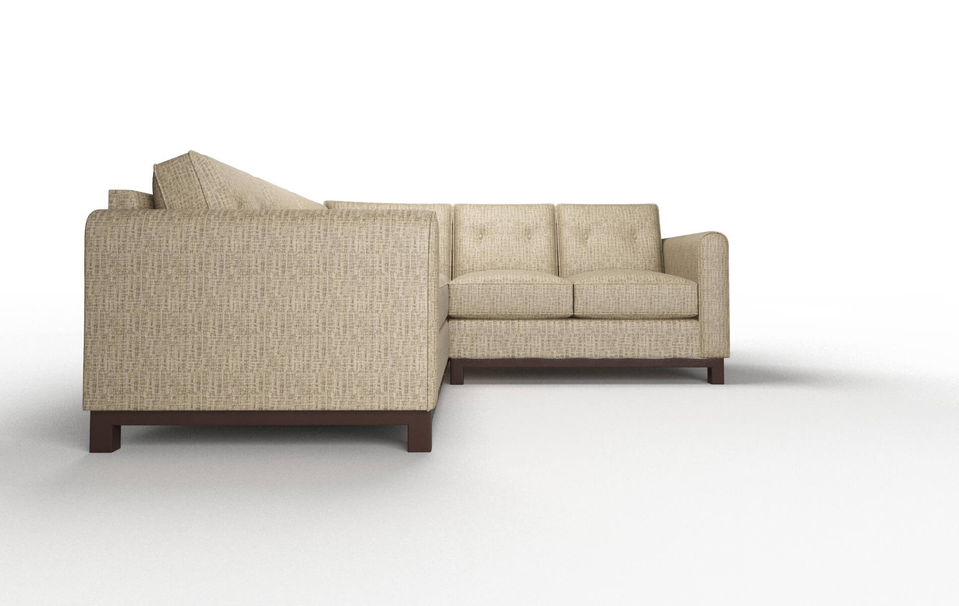 Rio Marcy Camel Sectional espresso legs 2