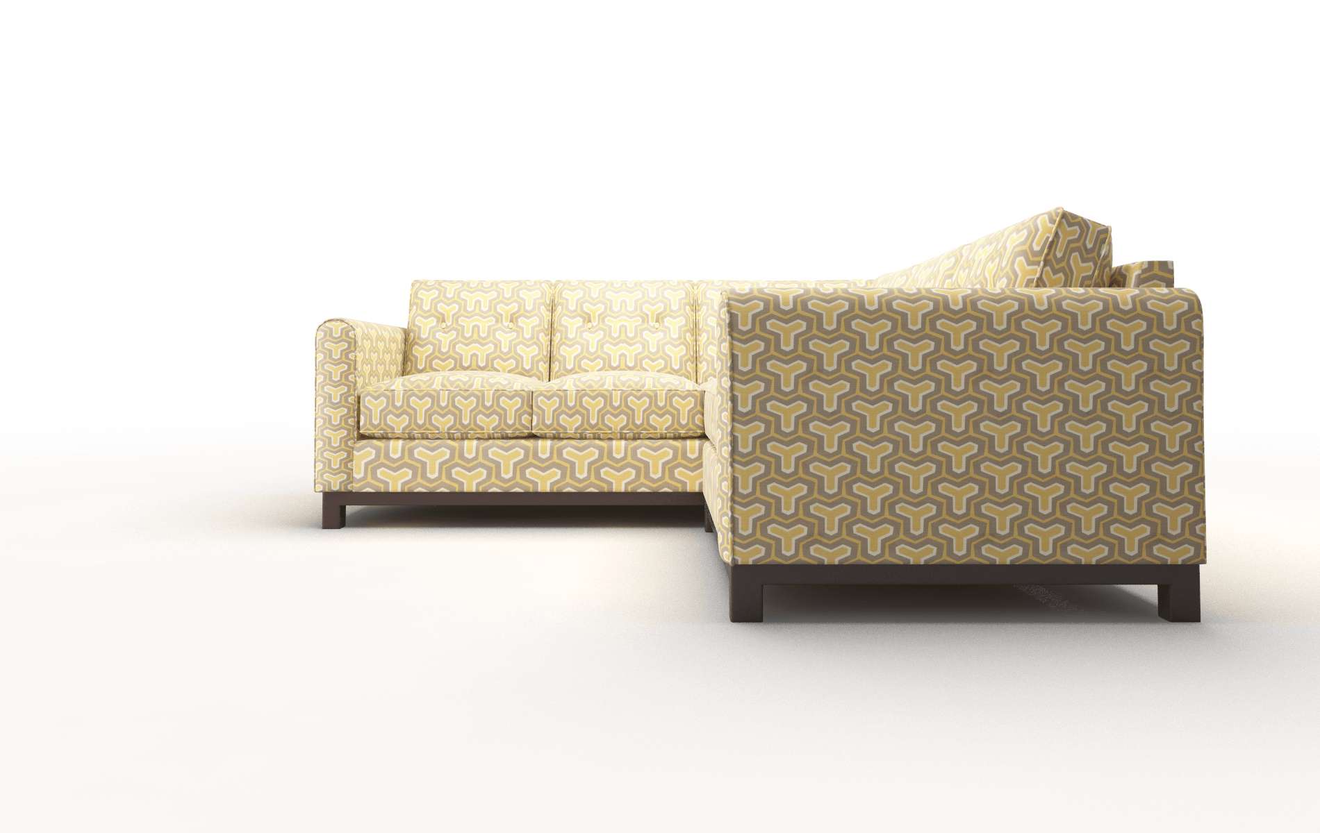 Rio Merci Dijon Sectional espresso legs 5