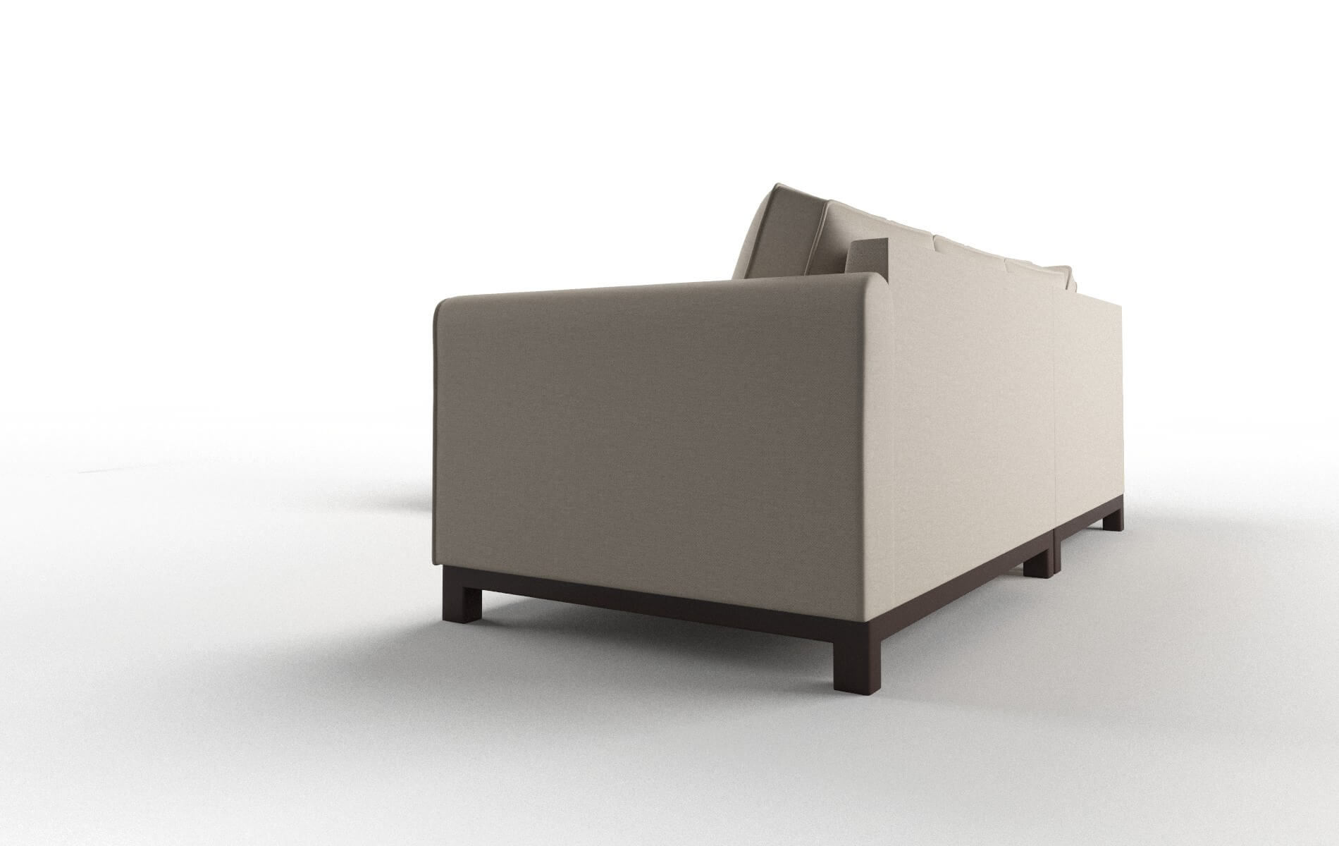 Rio Naples Almond Sectional espresso legs 4