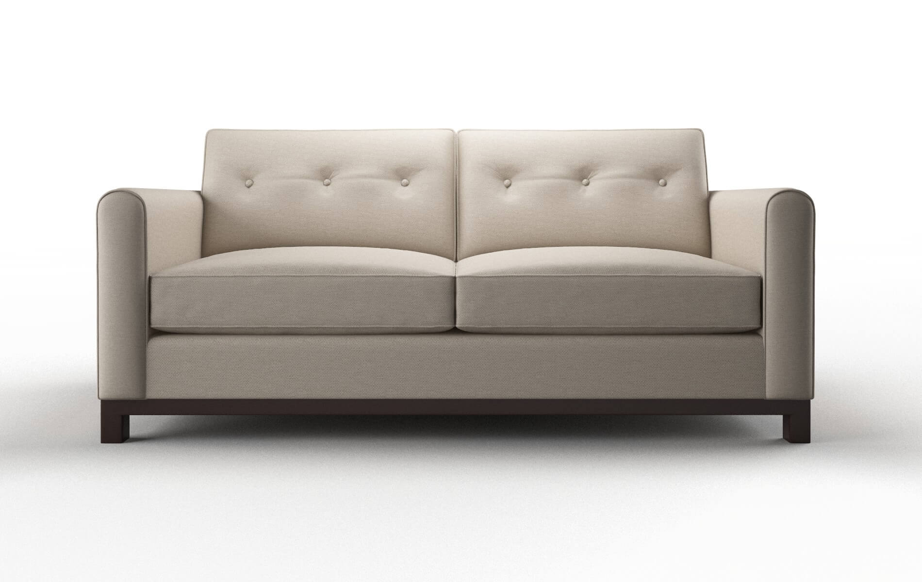 Rio Naples Almond Sofa espresso legs 1