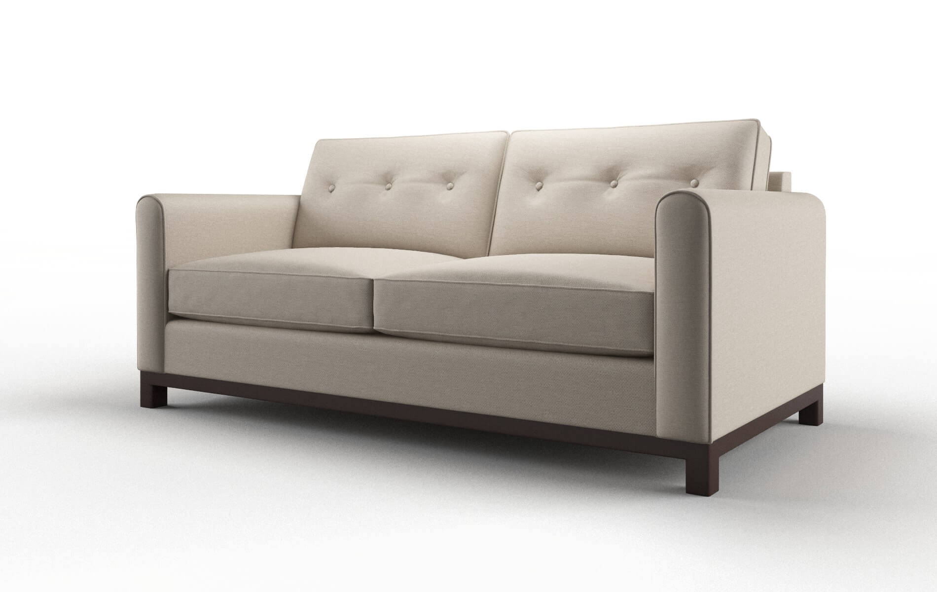 Rio Naples Almond Sofa espresso legs 4