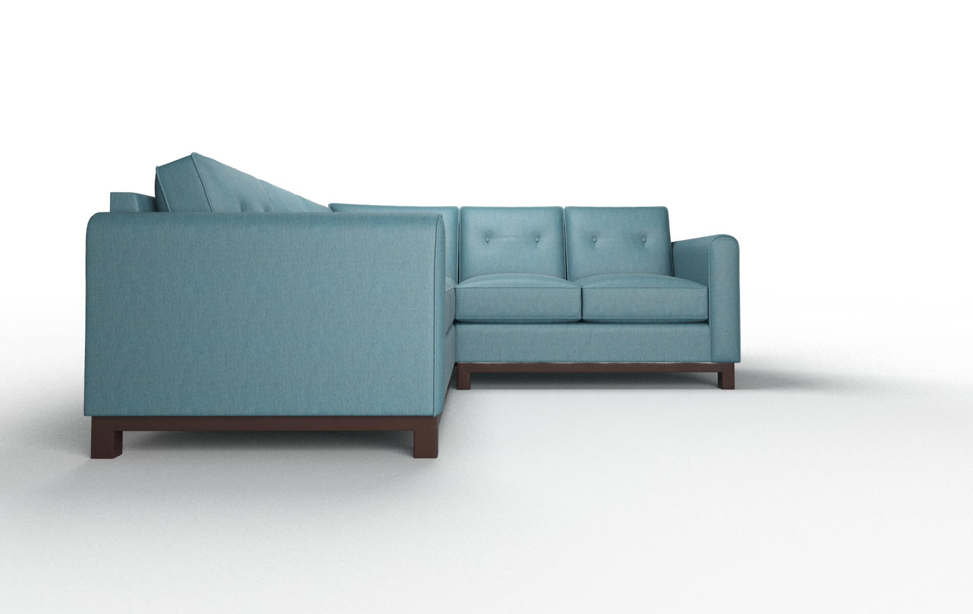Rio Naples Slate Sectional espresso legs 2
