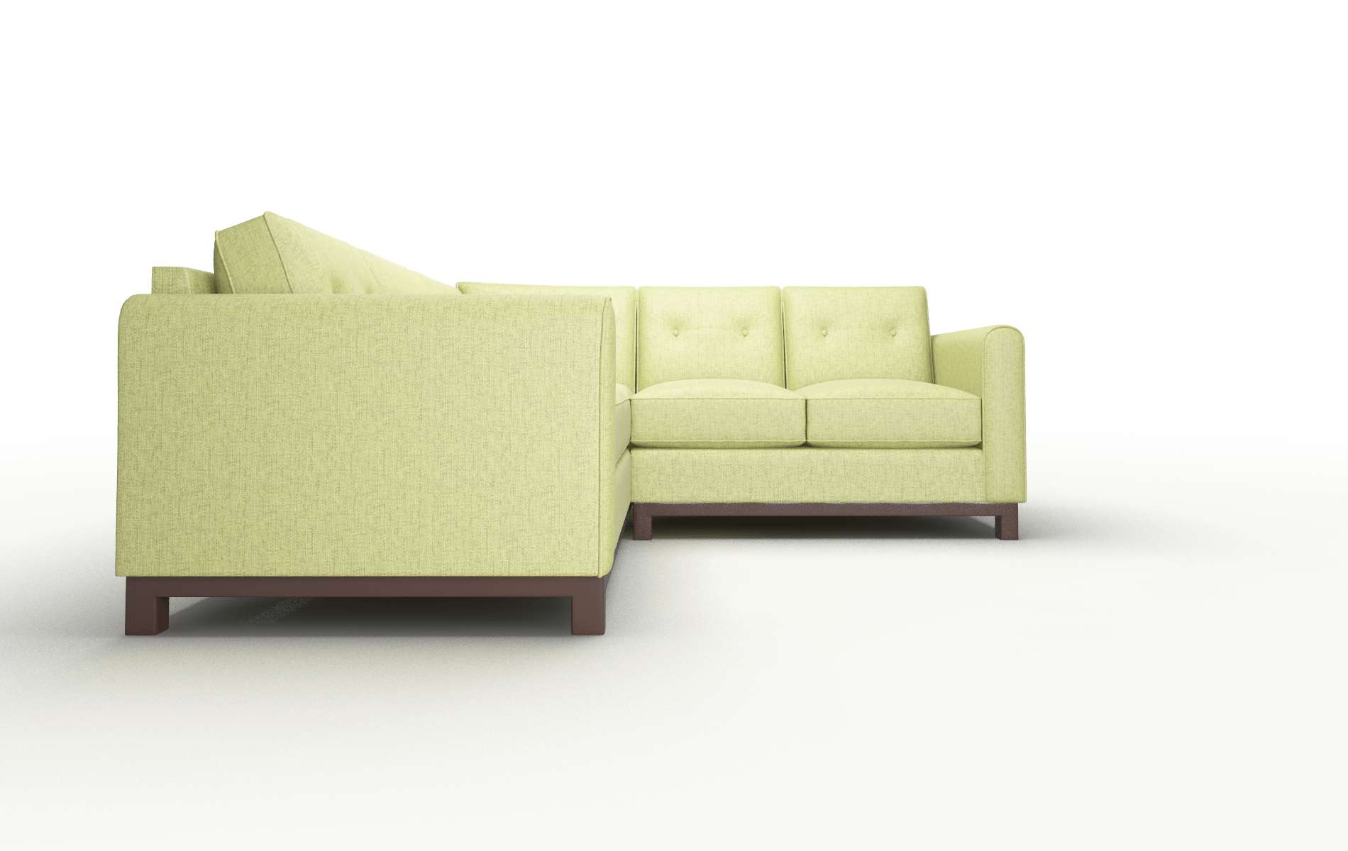 Rio Notion Appletini Sectional espresso legs 2
