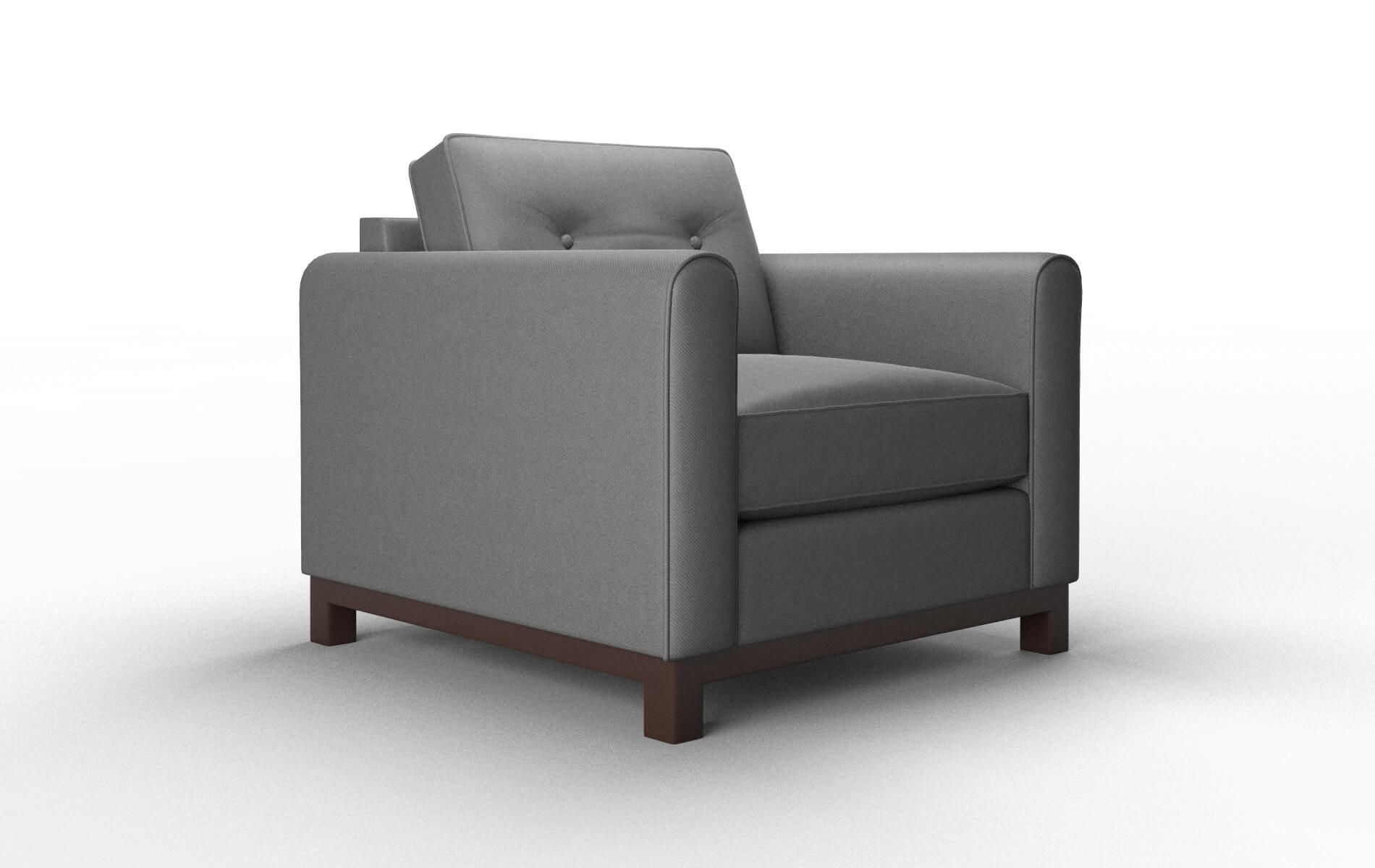 Rio Oakley Charcoal Chair espresso legs 2