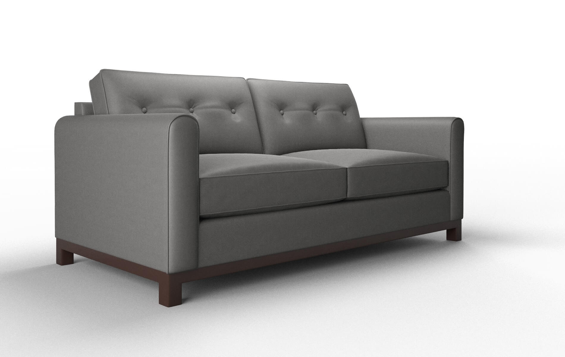 Rio Oakley Charcoal Sofa espresso legs 2