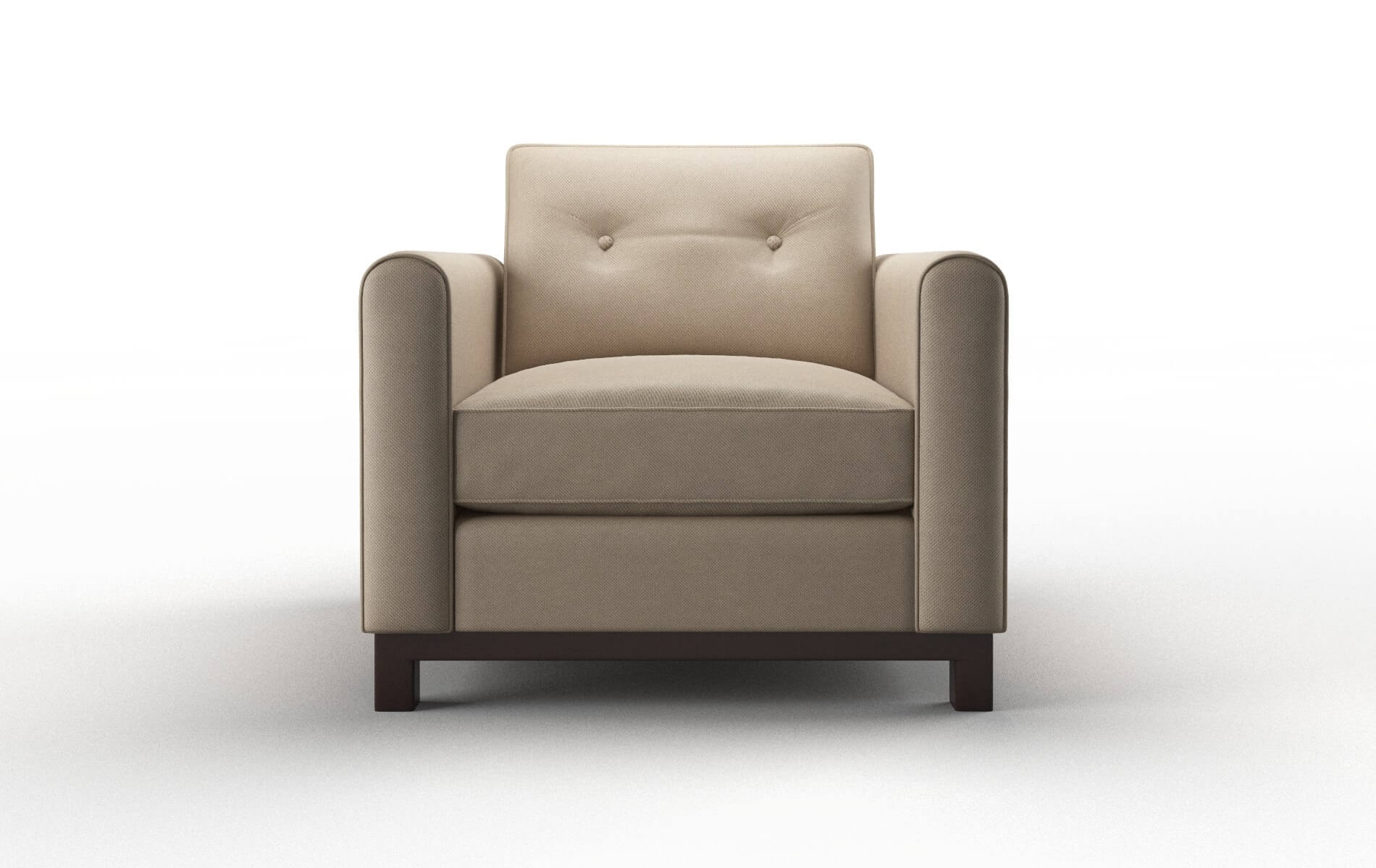 Rio Oakley Taupe Chair espresso legs 1