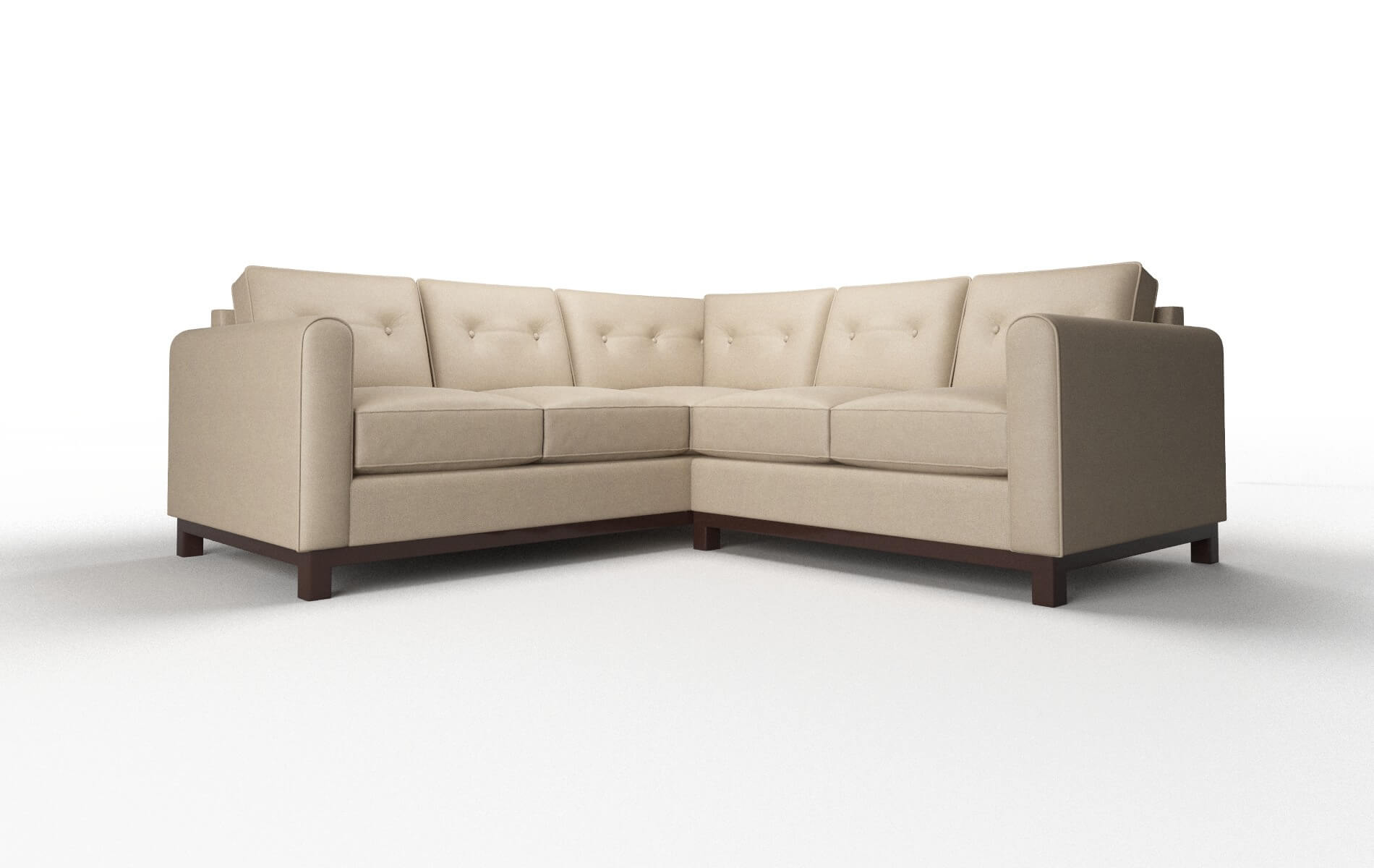 Rio Oakley taupe Sectional Espresso Legs  1