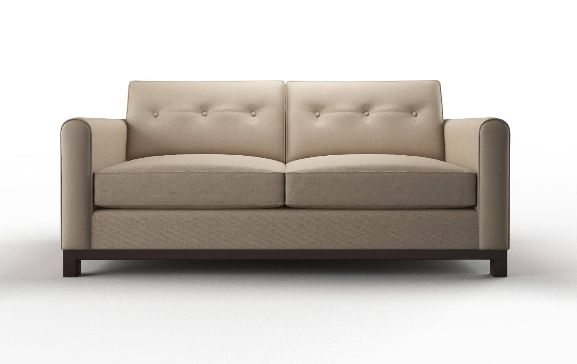 Rio Oakley Taupe Sofa espresso legs 1