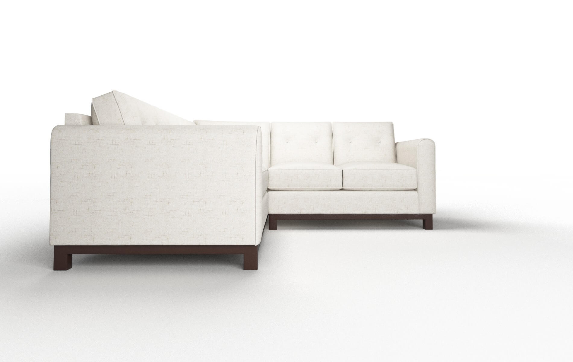 Rio Oceanside Natural Sectional espresso legs 2