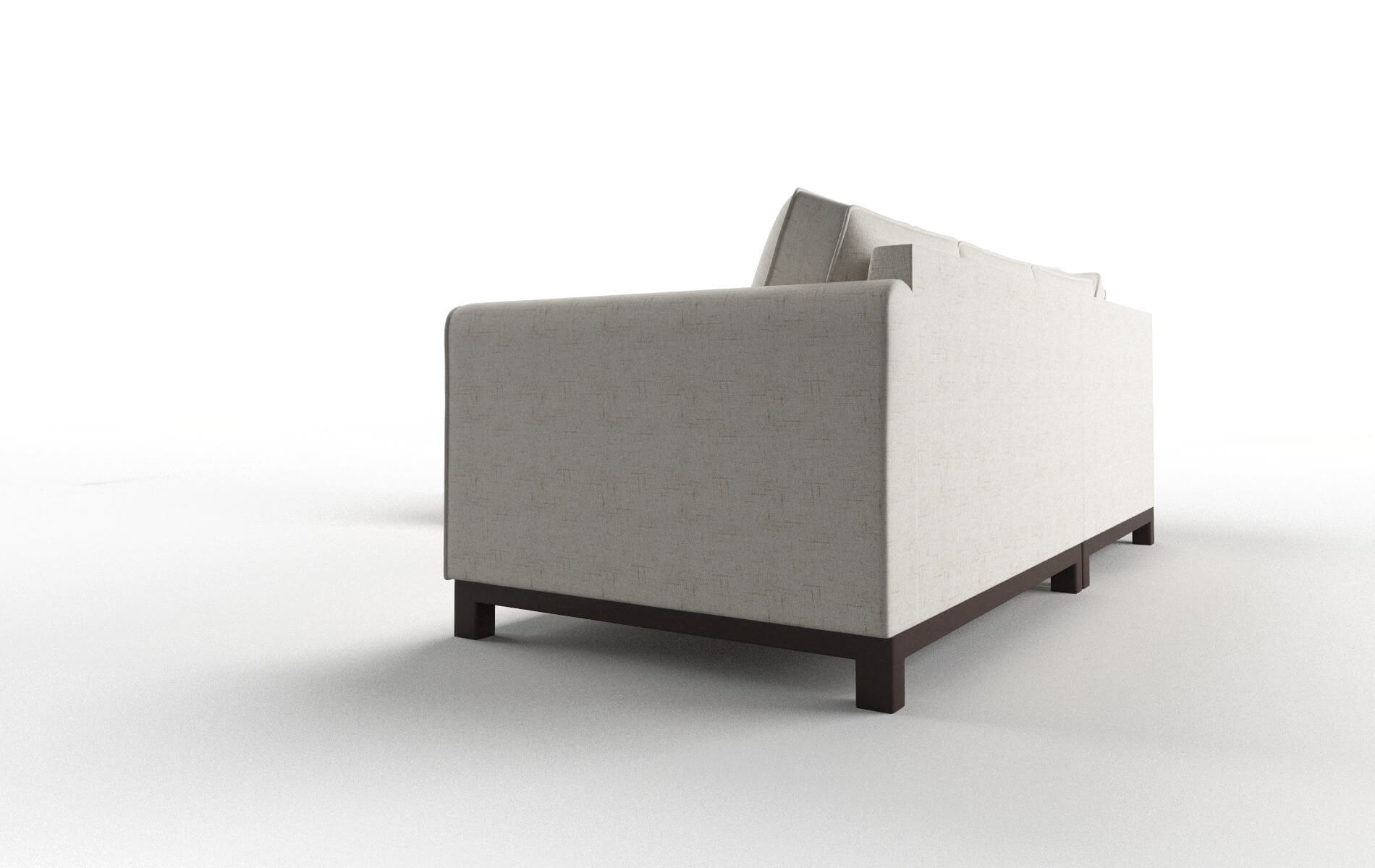 Rio Oceanside Natural Sectional espresso legs 4