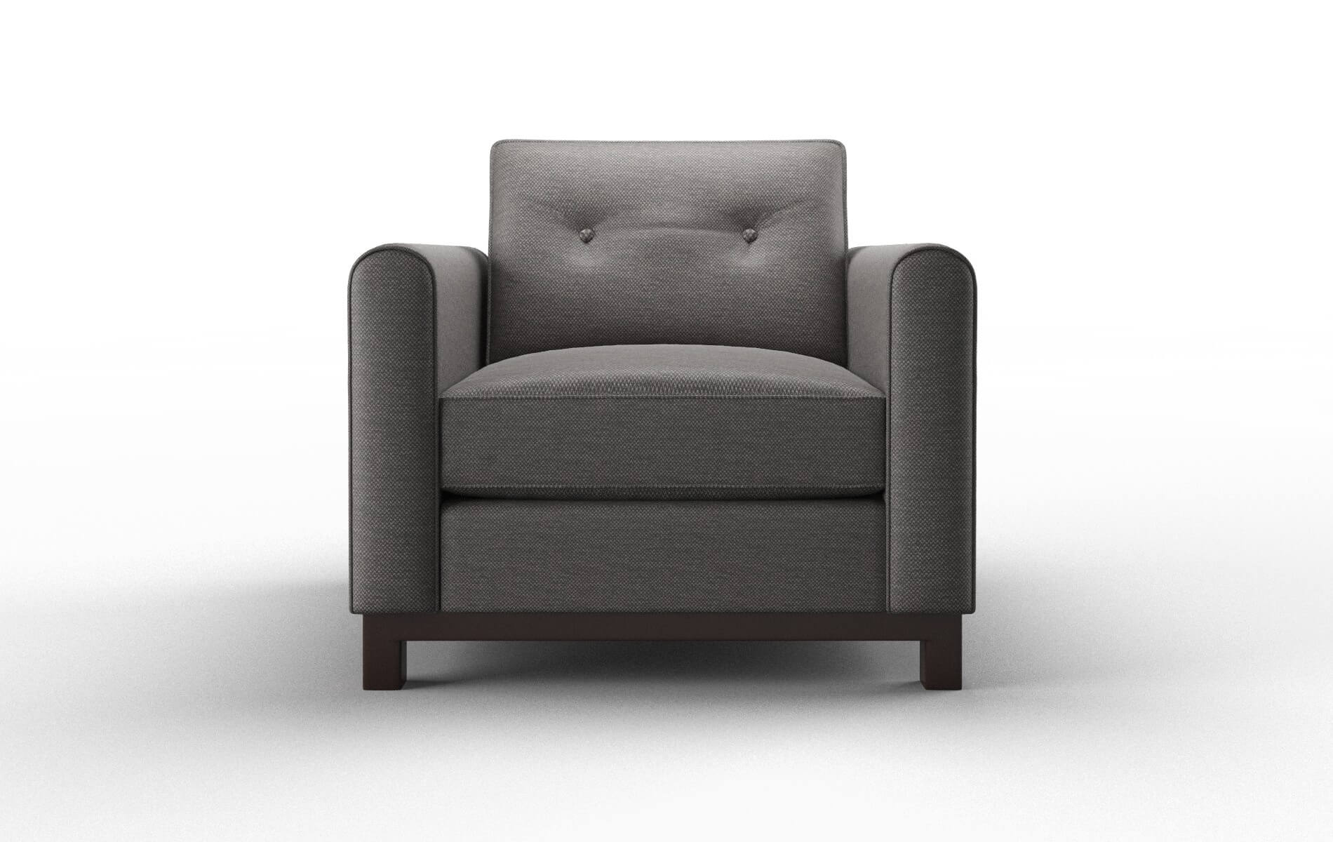 Rio Oscar Charcoal Chair espresso legs 1