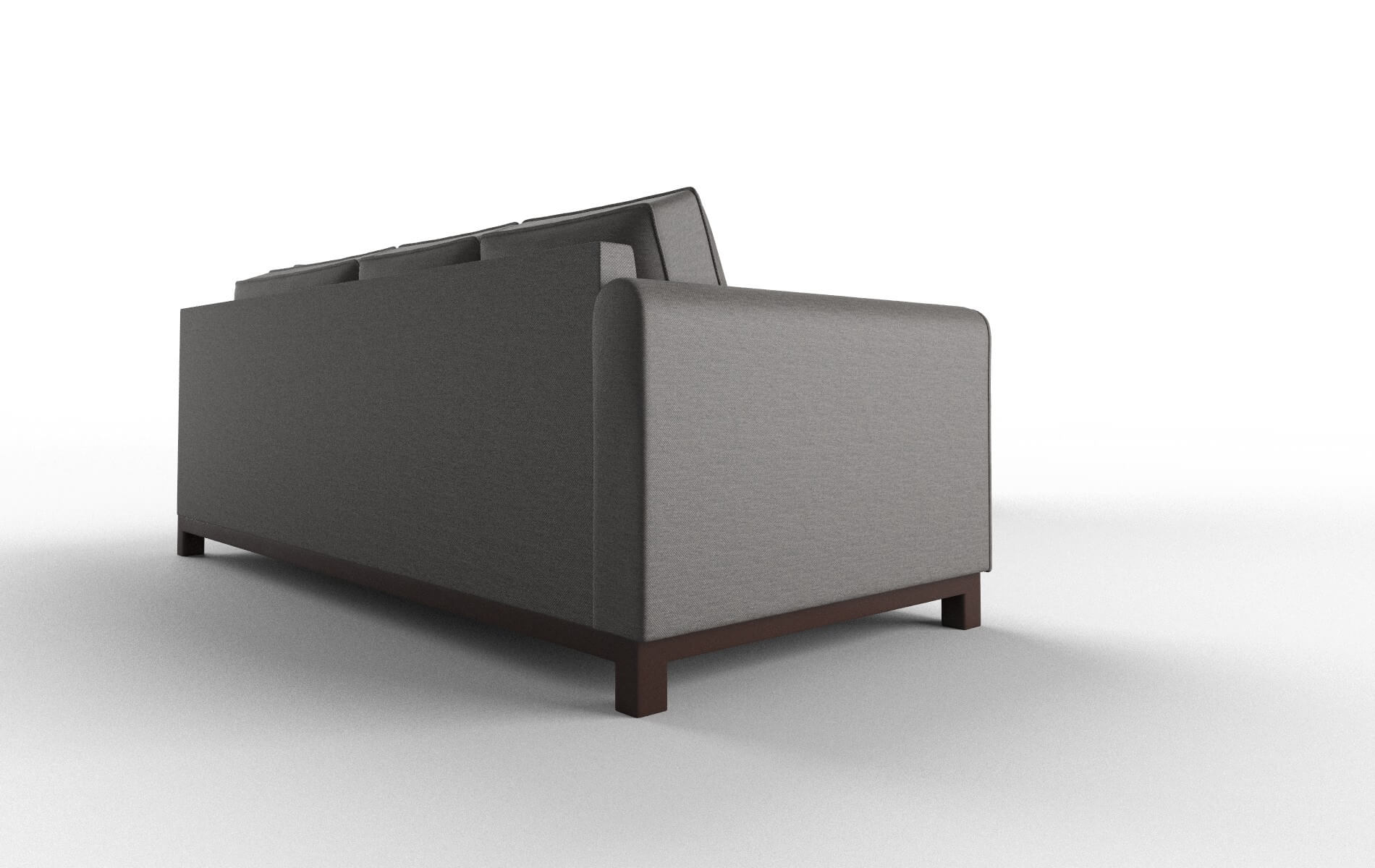 Rio Oscar Charcoal Sectional espresso legs 3