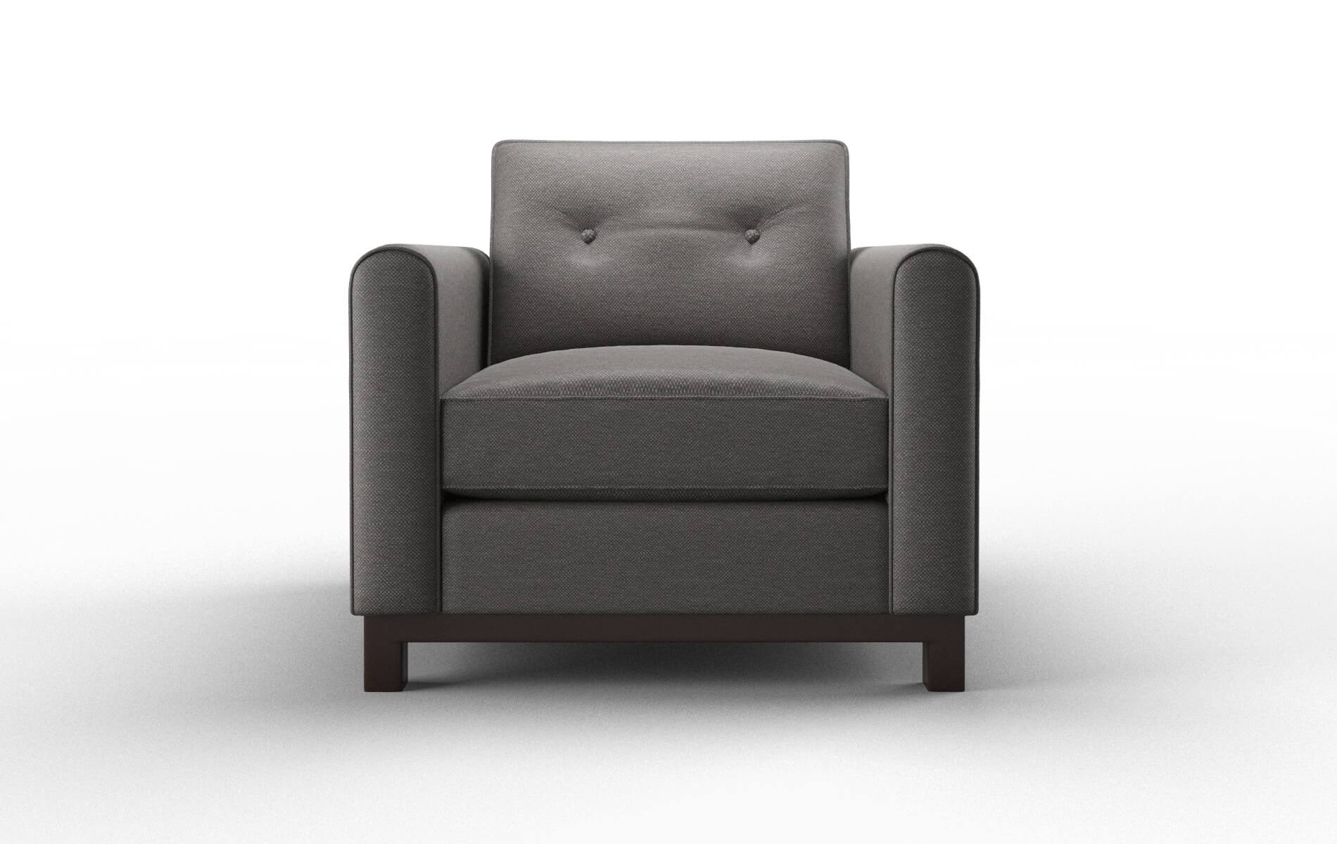 Rio Oscar Grey Chair espresso legs 1