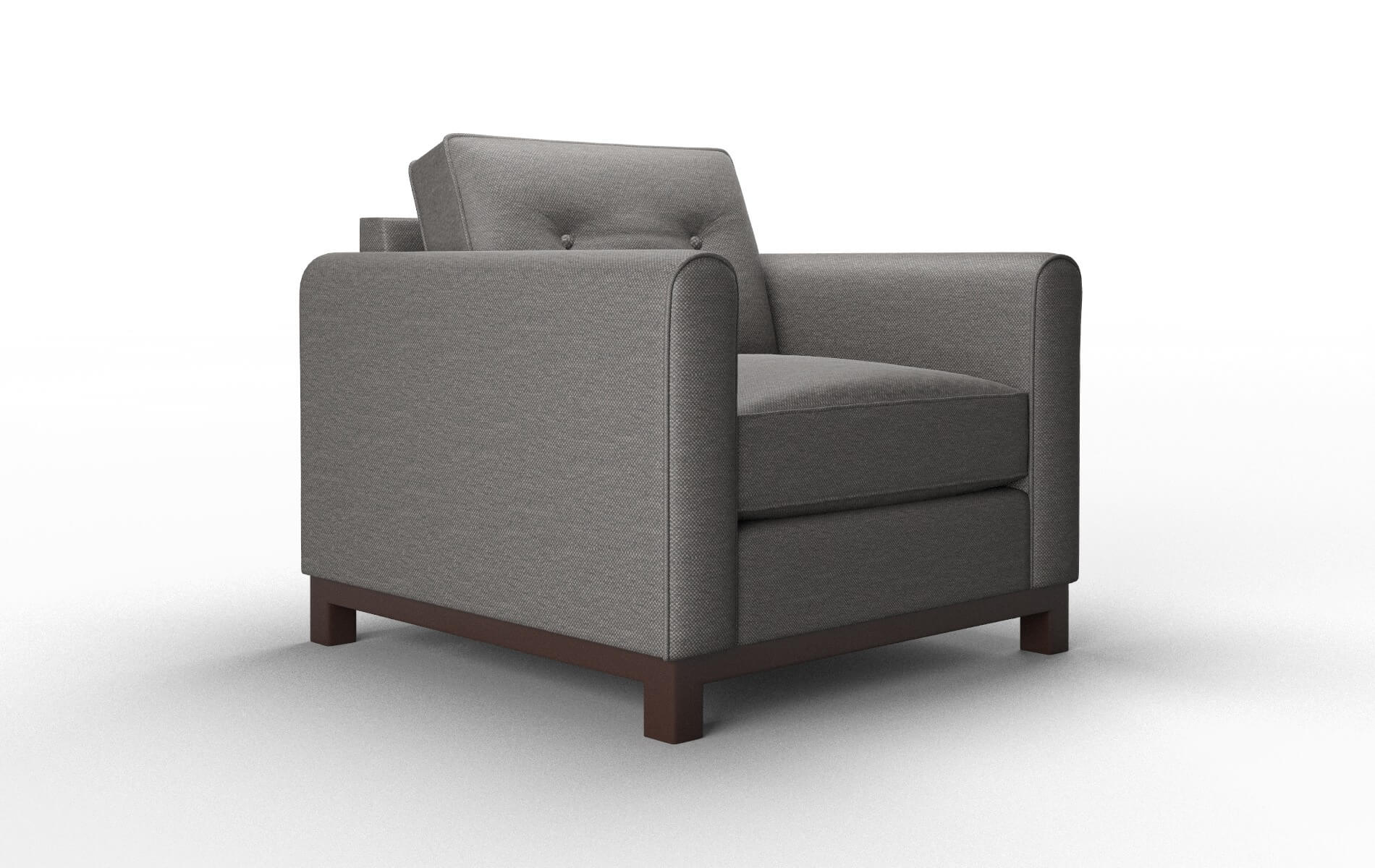 Rio Oscar Grey Chair espresso legs 2