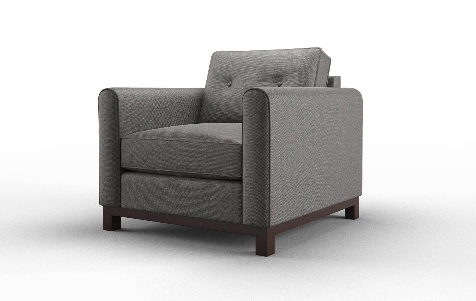 Rio Oscar Grey Chair espresso legs 4