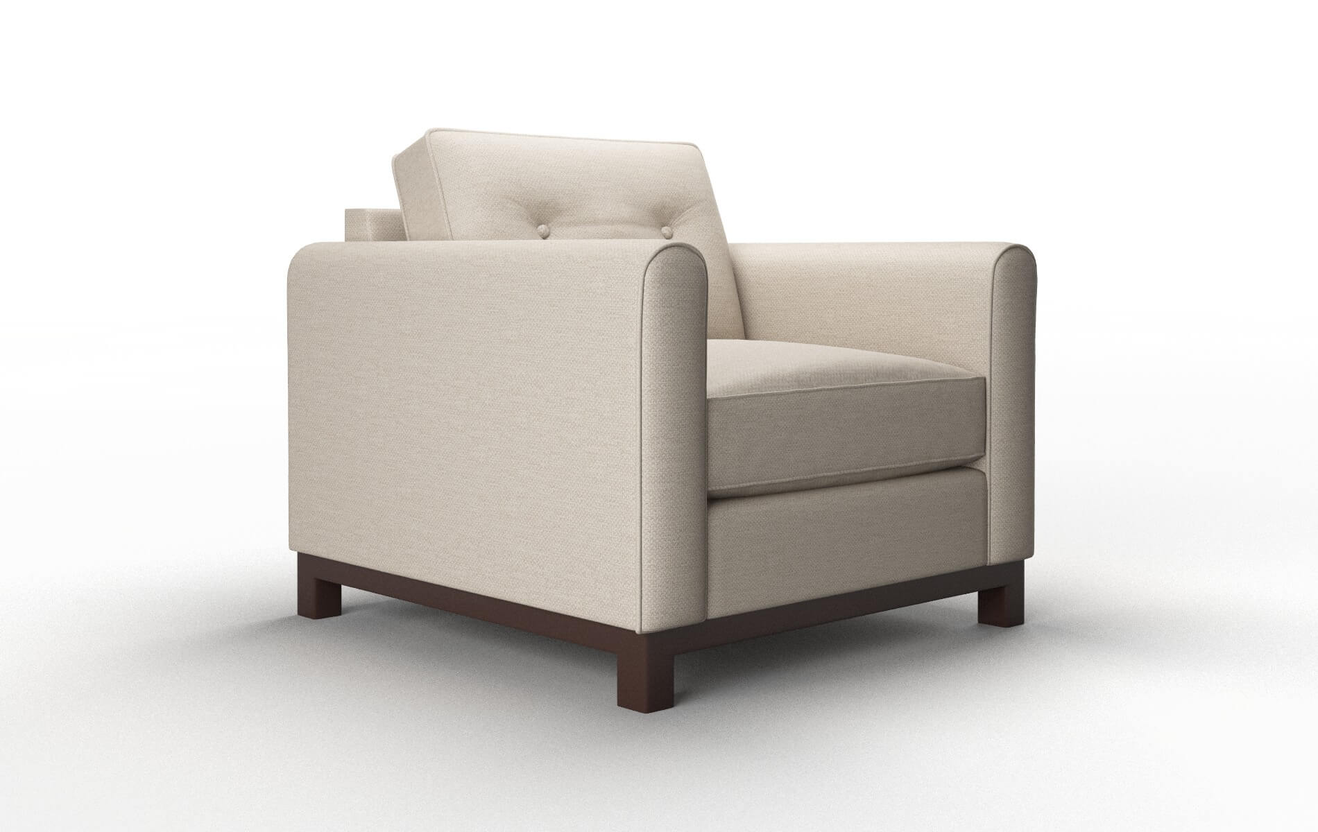 Rio Oscar Linen Chair espresso legs 2