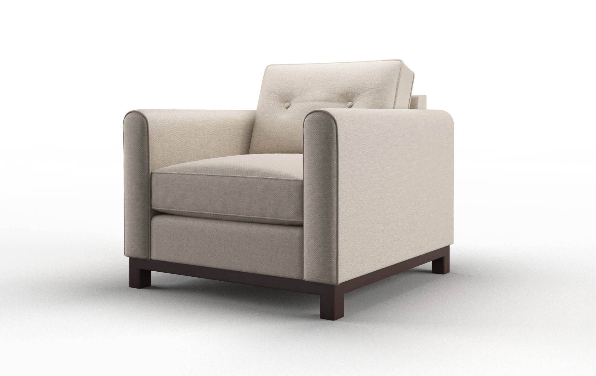 Rio Oscar Linen Chair espresso legs 4