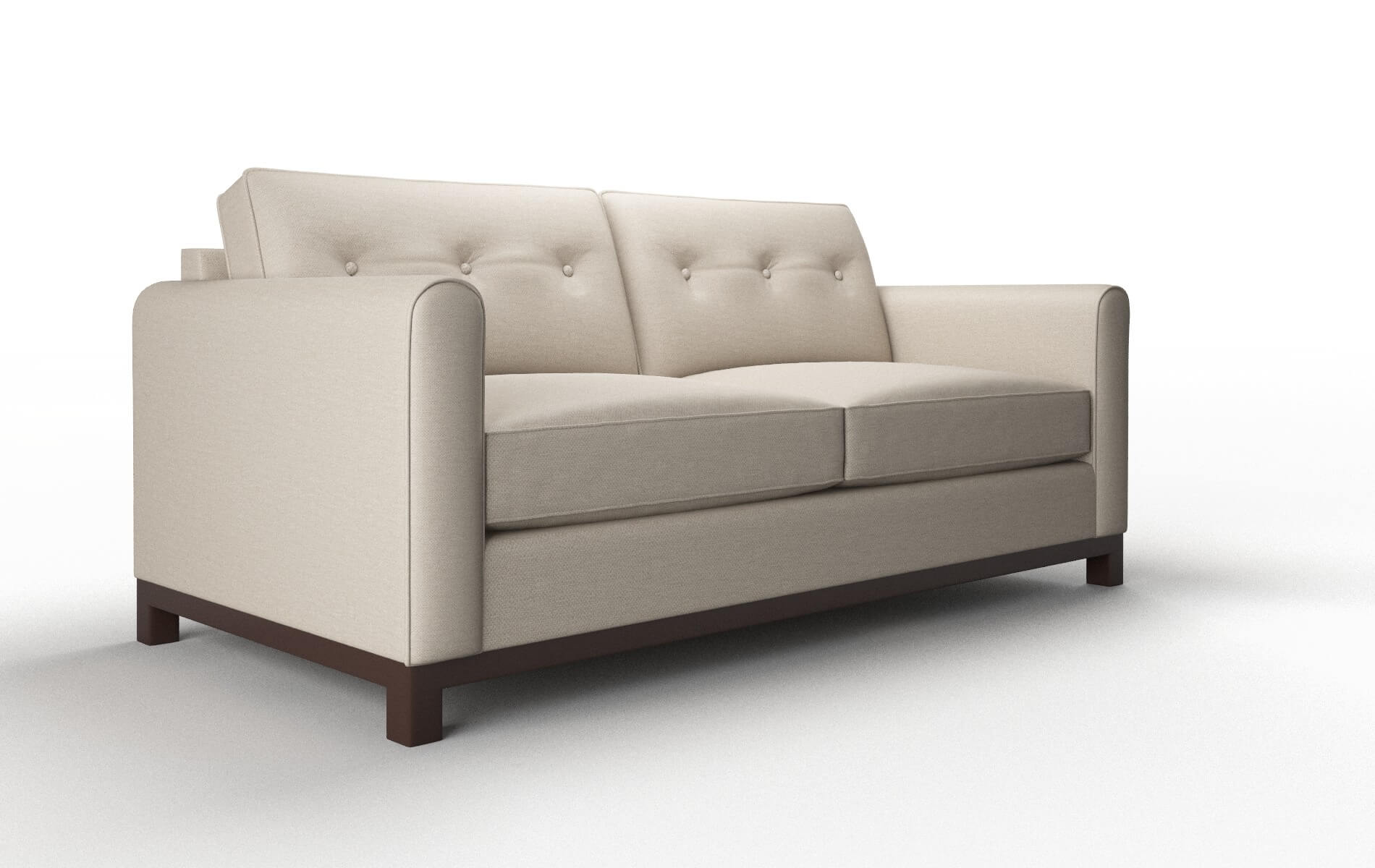 Rio Oscar Linen Sofa espresso legs 2