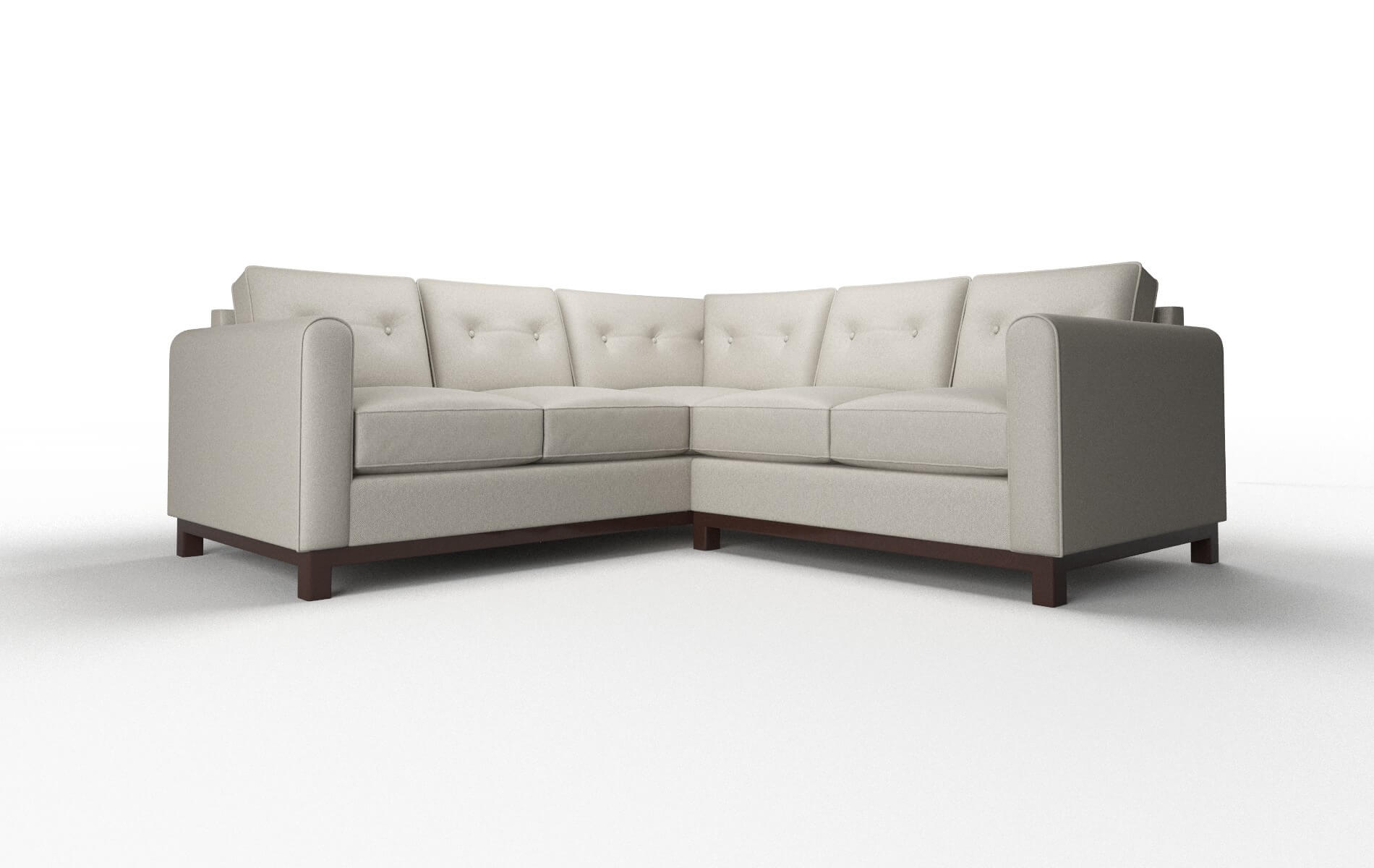 Rio Oscar Silver Sectional espresso legs