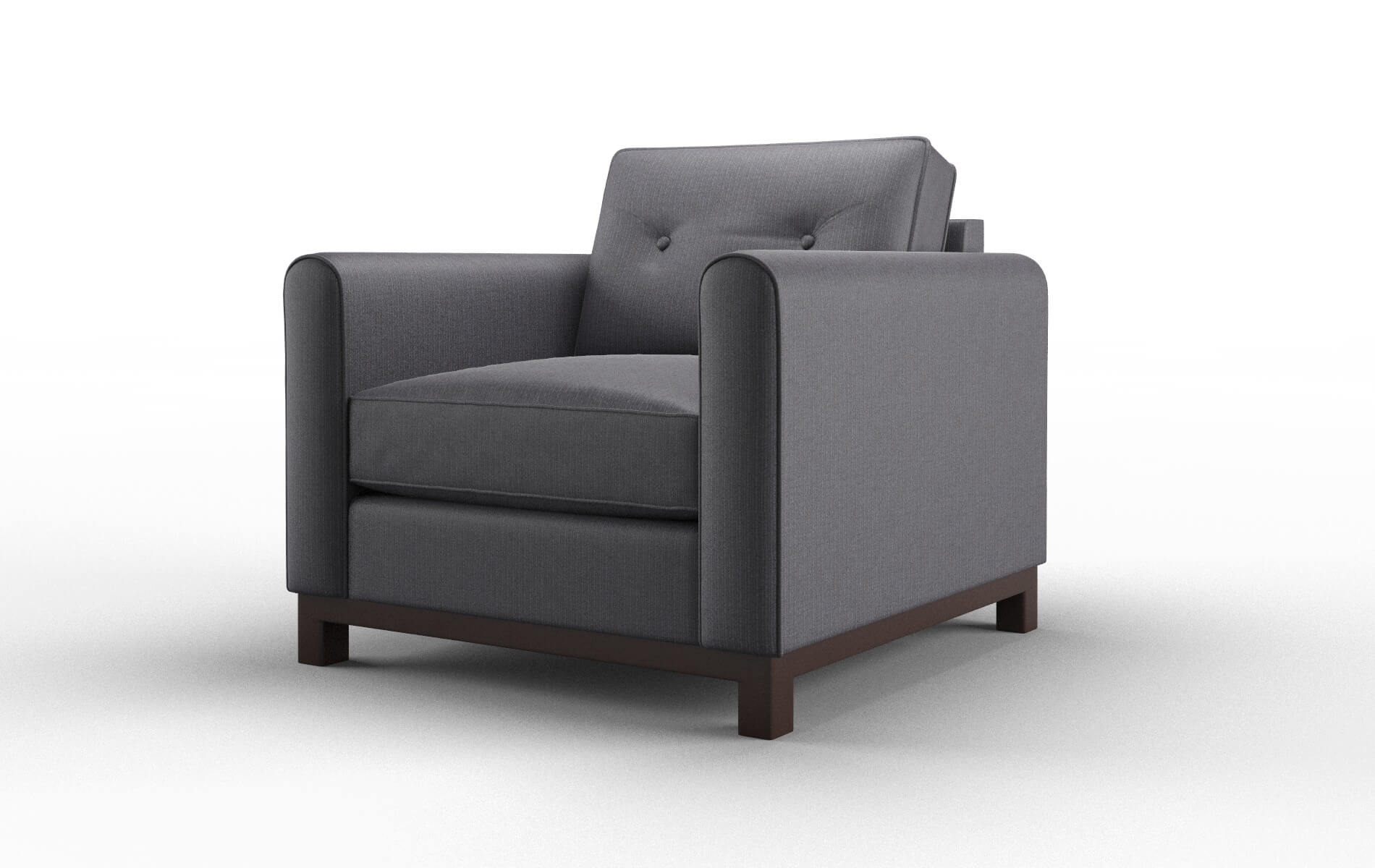 Rio Parker Charcoal Chair espresso legs 4