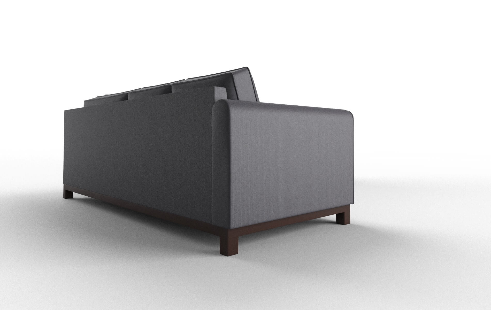 Rio Parker Charcoal Sectional espresso legs 3