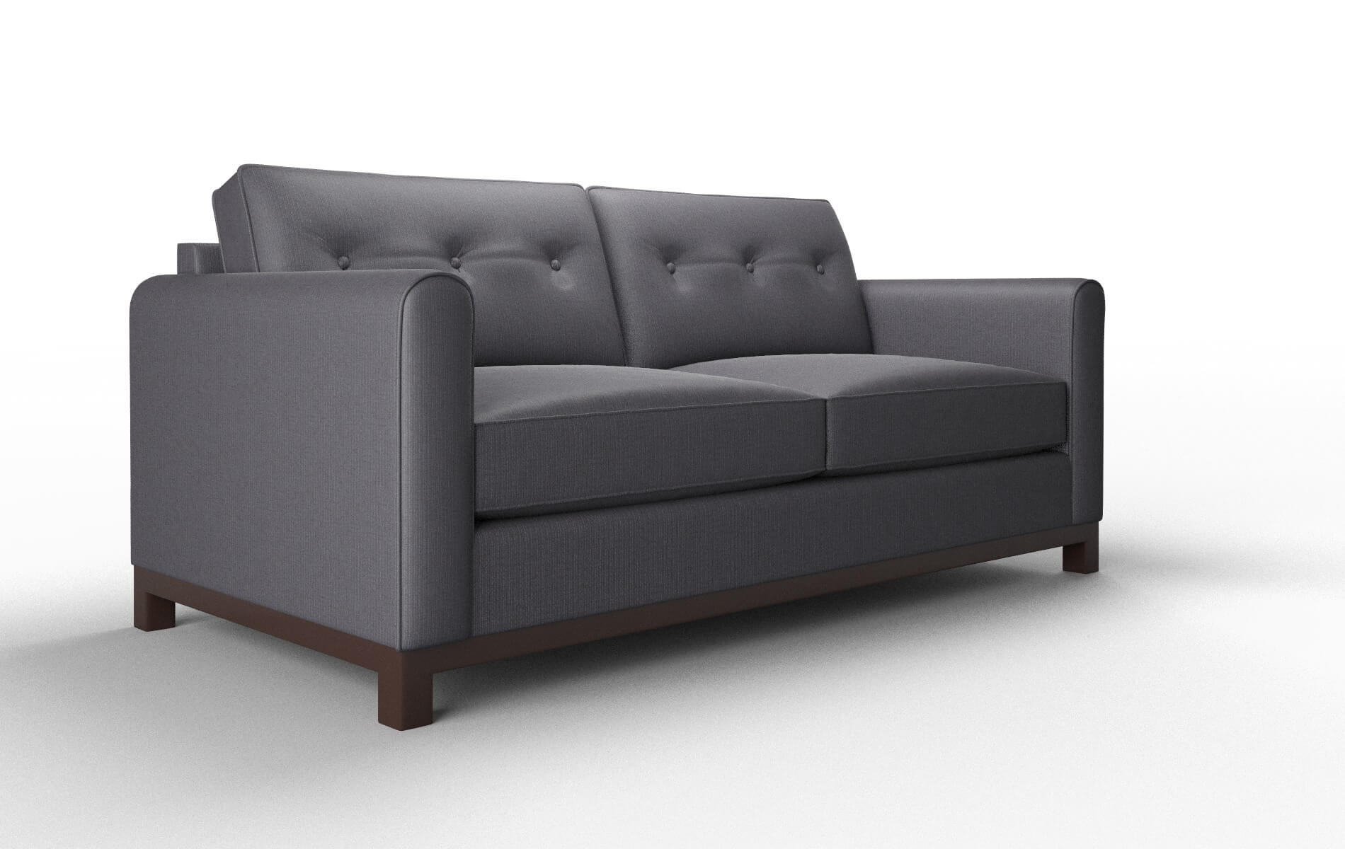 Rio Parker Charcoal Sofa espresso legs 2