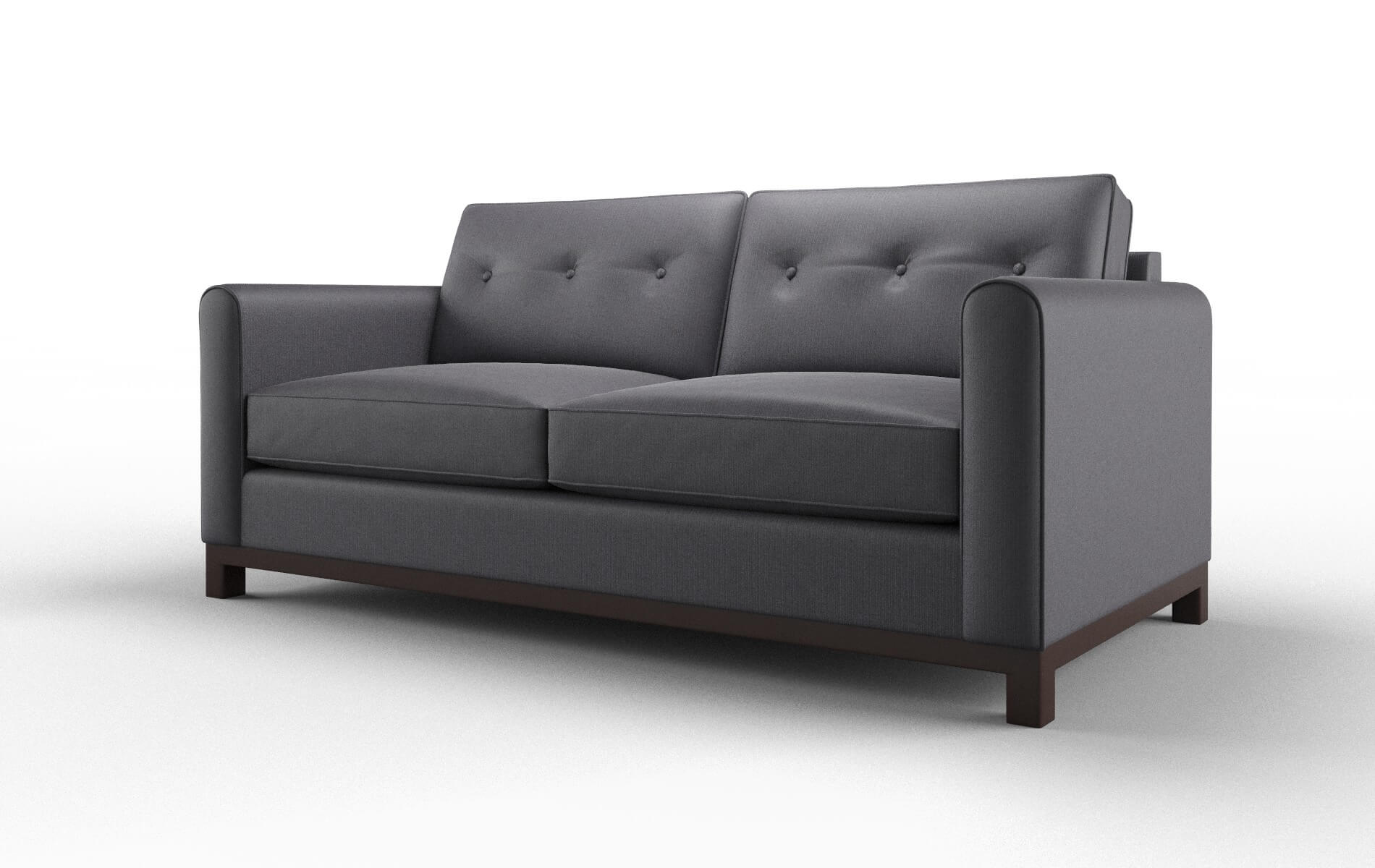 Rio Parker Charcoal Sofa espresso legs 4