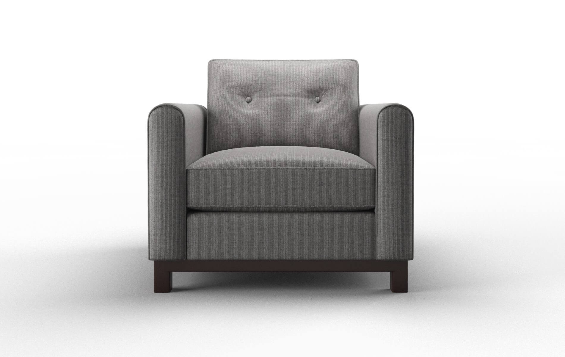 Rio Parker Graphite Chair espresso legs 1