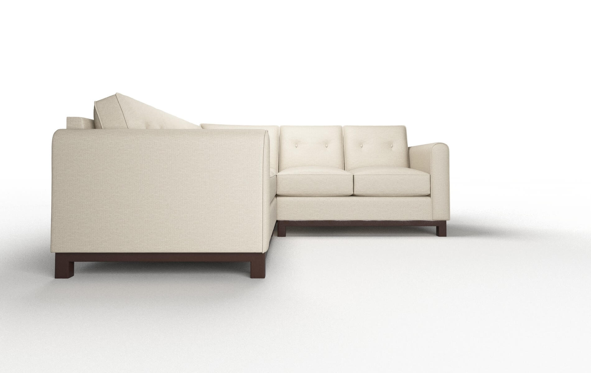 Rio Parker Linen Sectional espresso legs 2