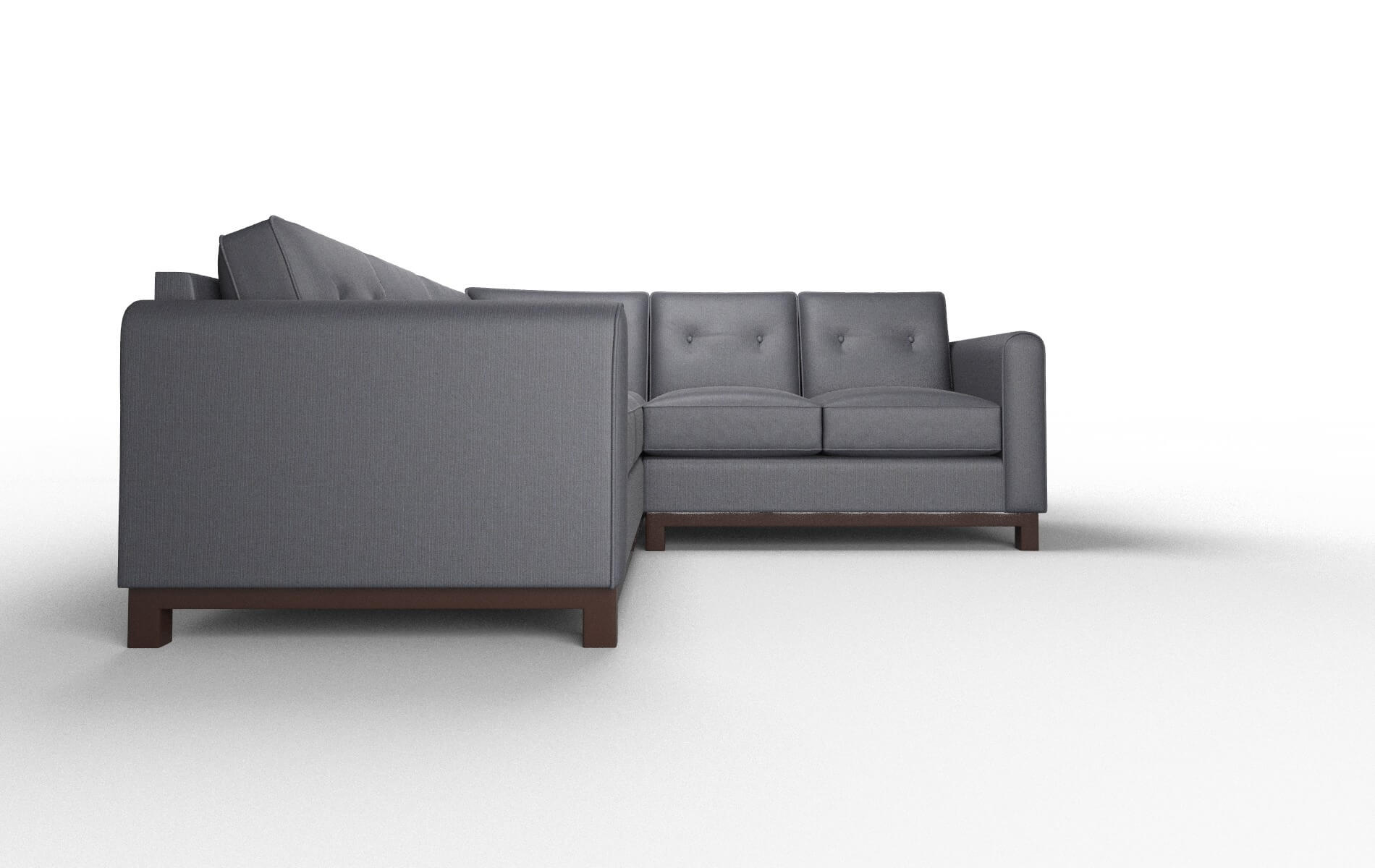 Rio Parker Midnight Sectional espresso legs 2
