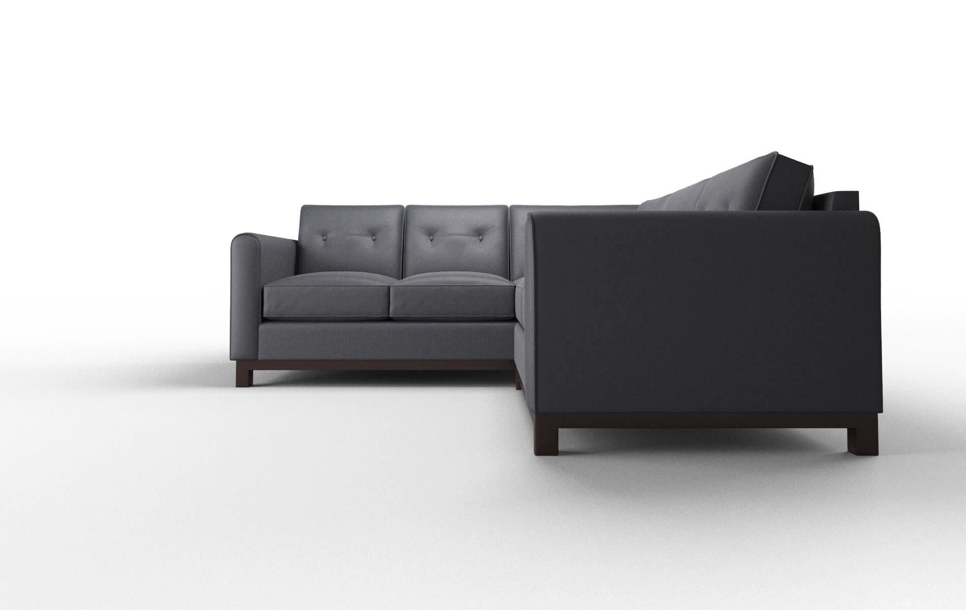 Rio Parker Midnight Sectional espresso legs 5