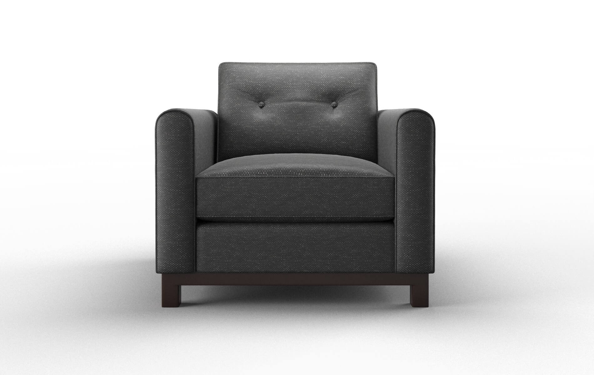 Rio Phoenix Charcoal chair espresso legs