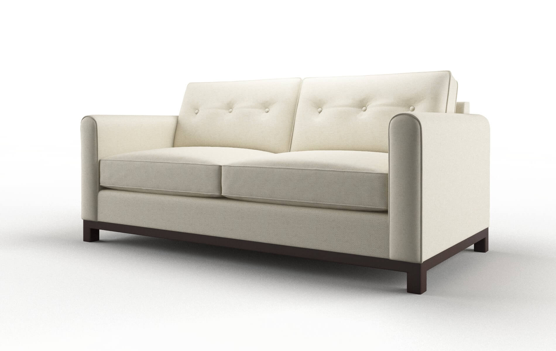 Rio Phoenix Ivory Sofa espresso legs 4