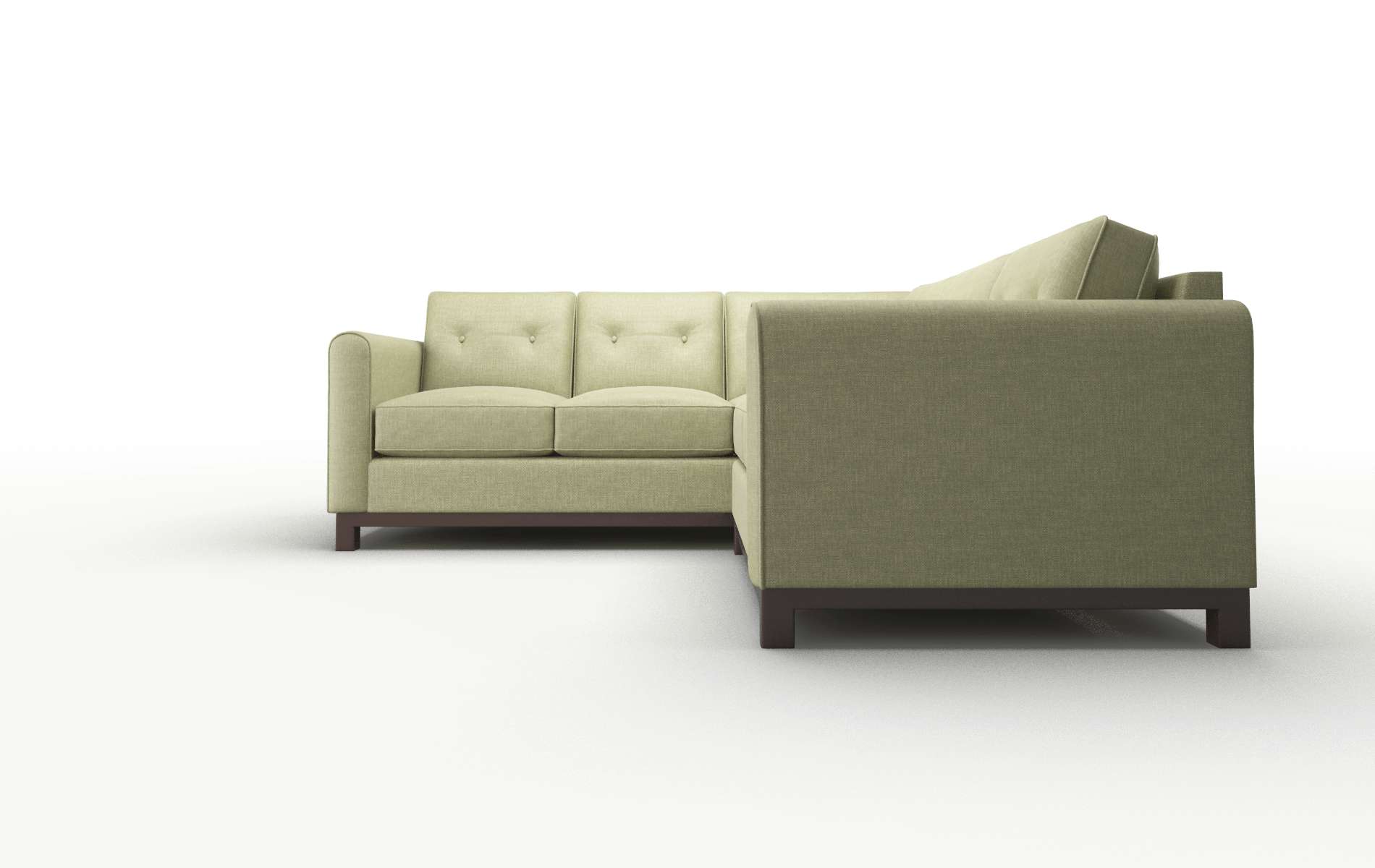 Rio Portland Basil Sectional espresso legs 5