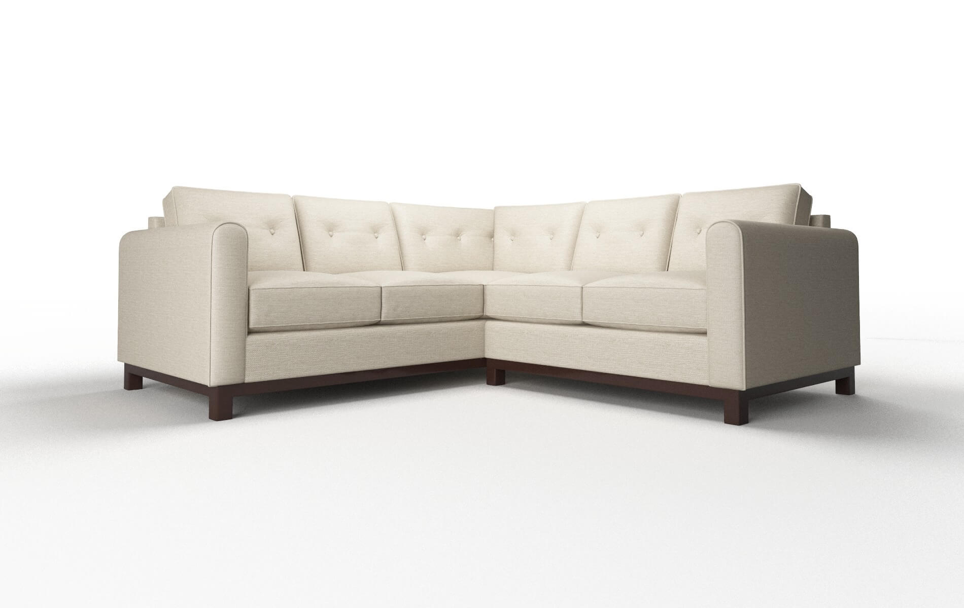 Rio Rocket Dove Sectional espresso legs 1