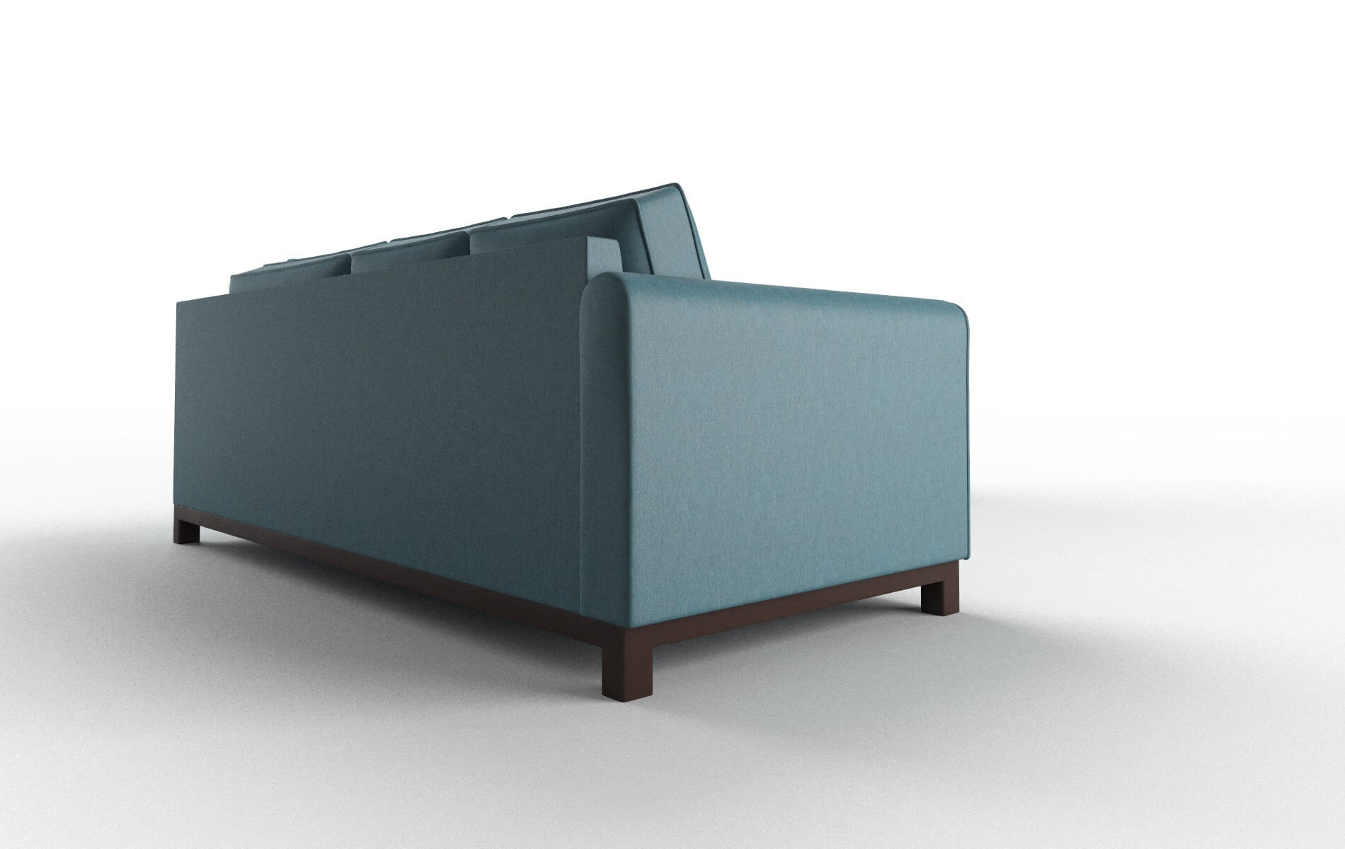 Rio Royale Electric_blue Sectional espresso legs 3