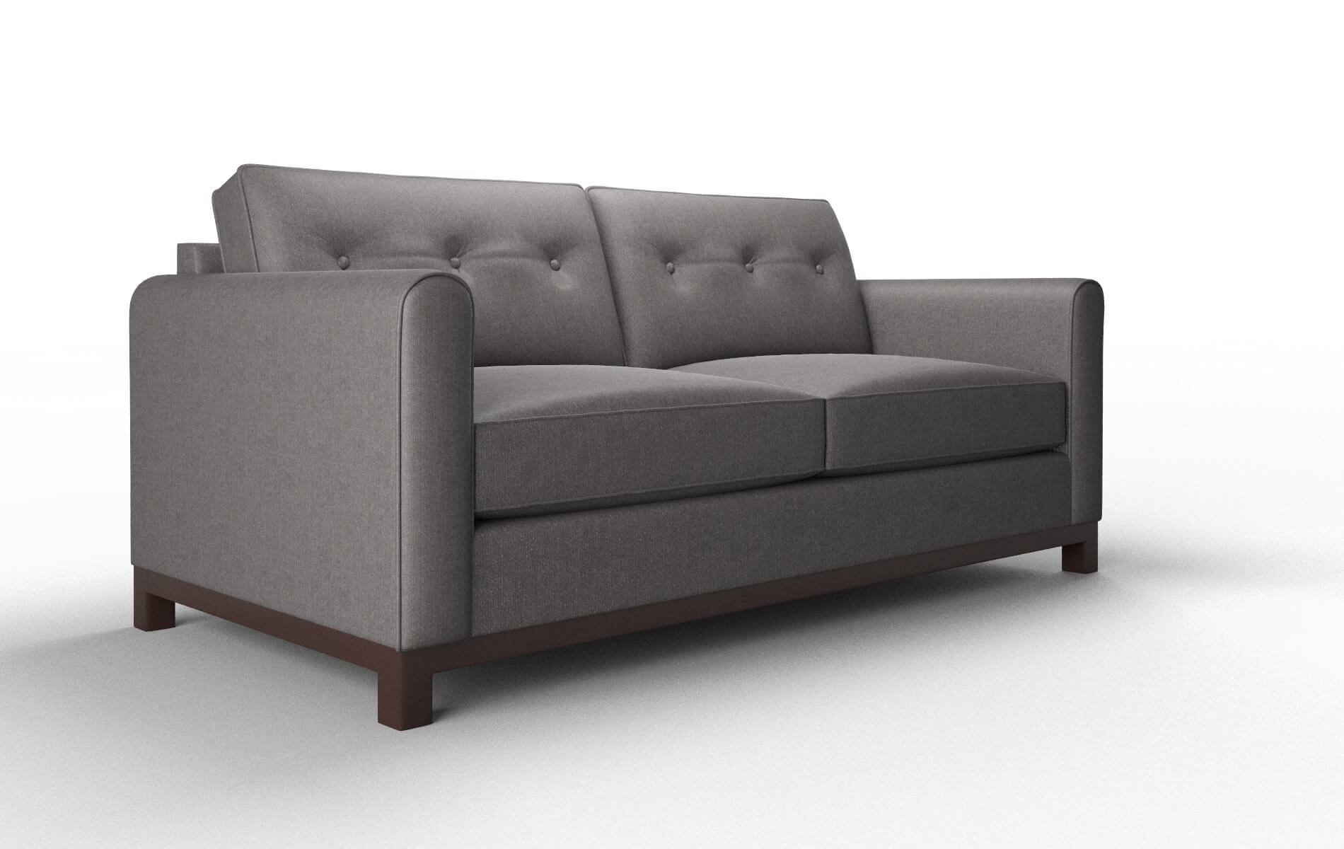 Rio Sasha Grey Sofa espresso legs 2