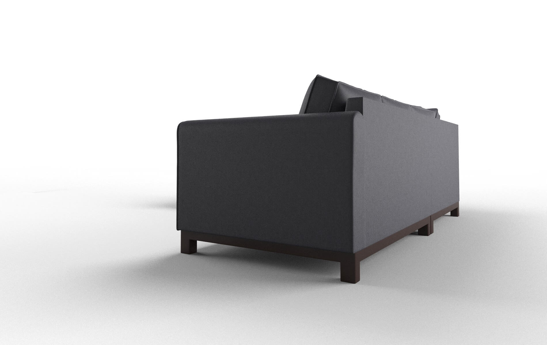 Rio Sasha Navy Sectional espresso legs 4